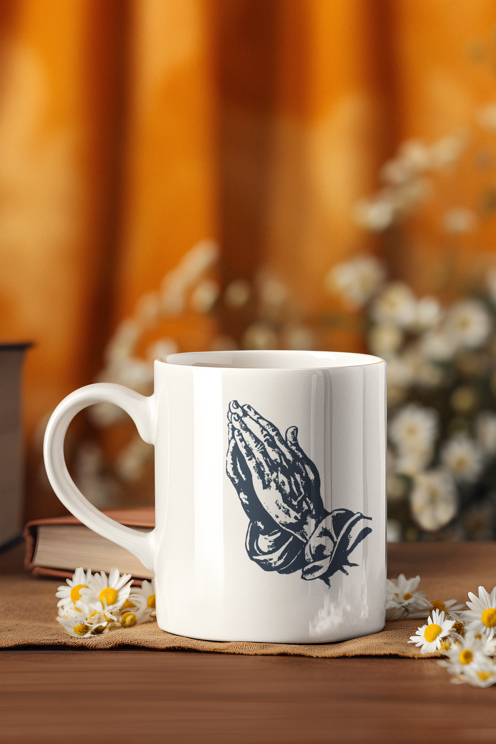 Caneca De Porcelana Personalizada, Em Oração