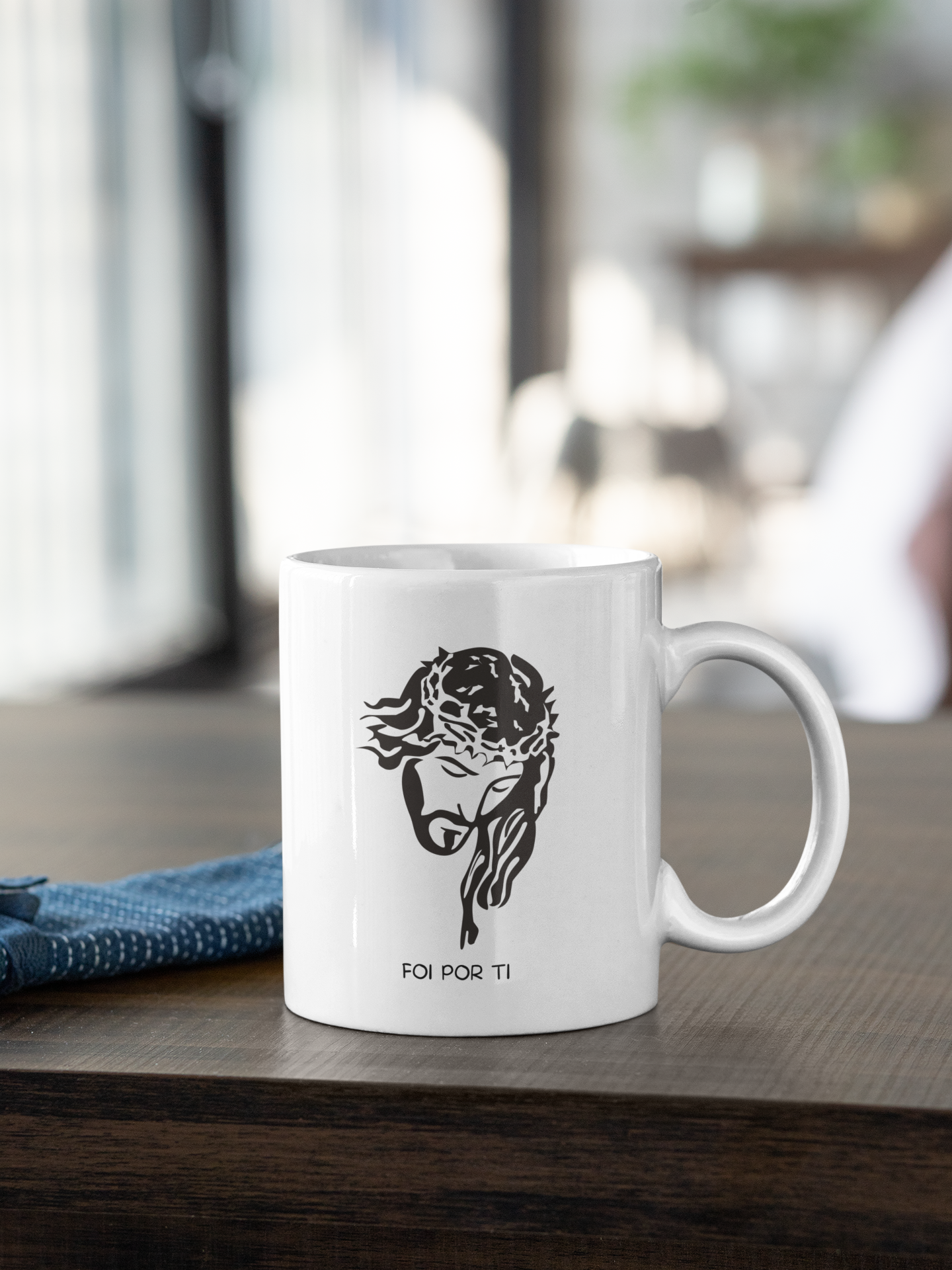 Caneca de Porcelana Personalizada Foi Por Ti