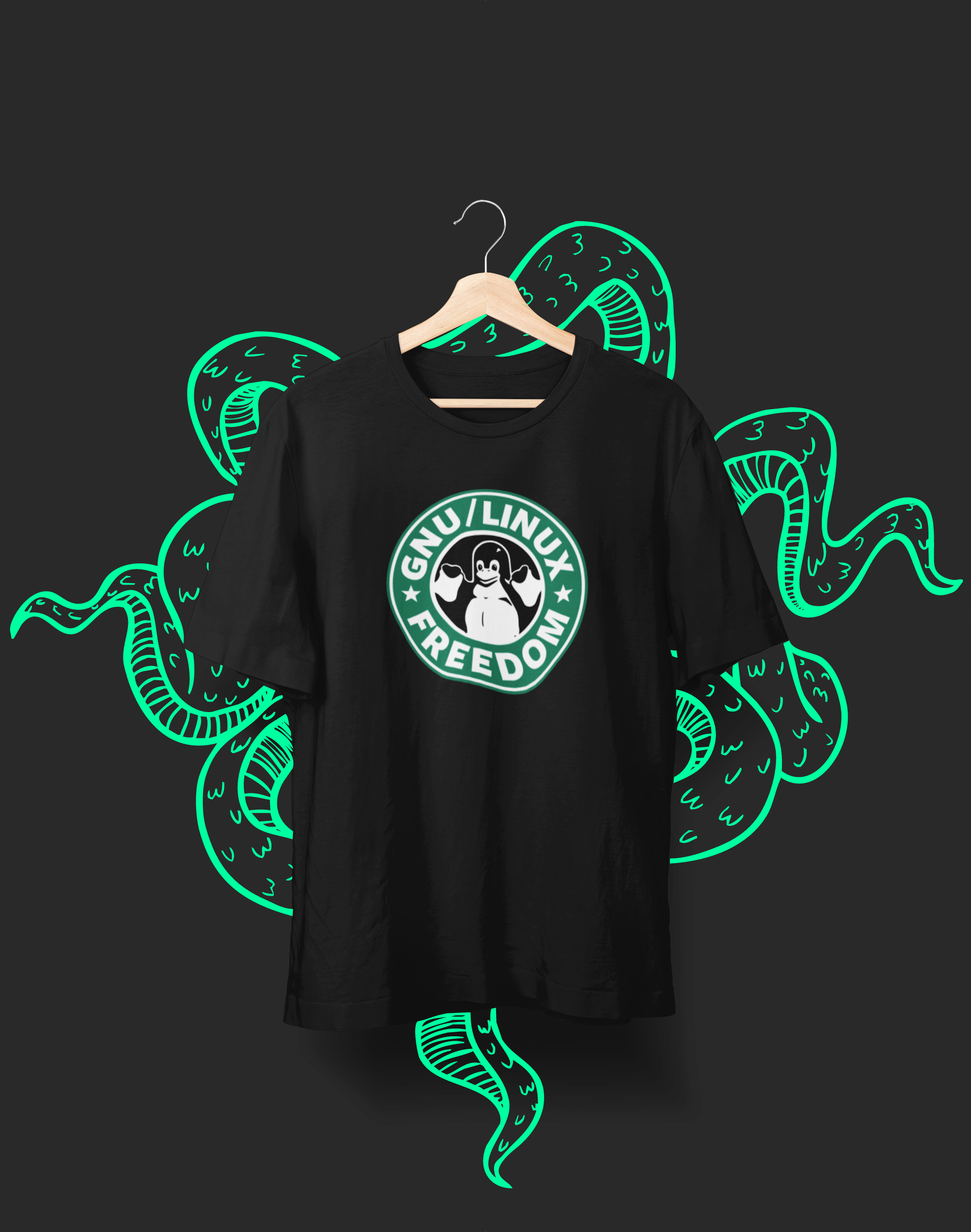 Nome do produto: Camiseta Linux GNU Freedom