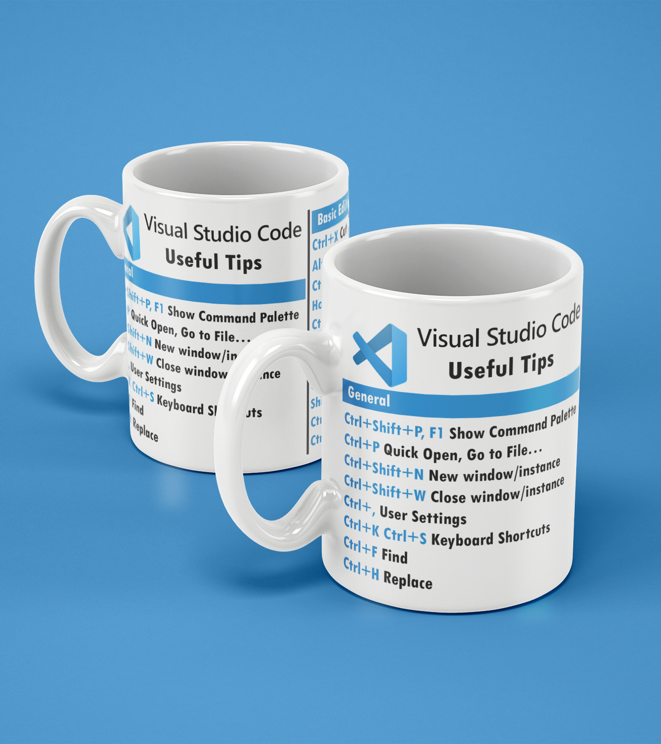 Nome do produto: Caneca Visual Studio Code Useful Tips