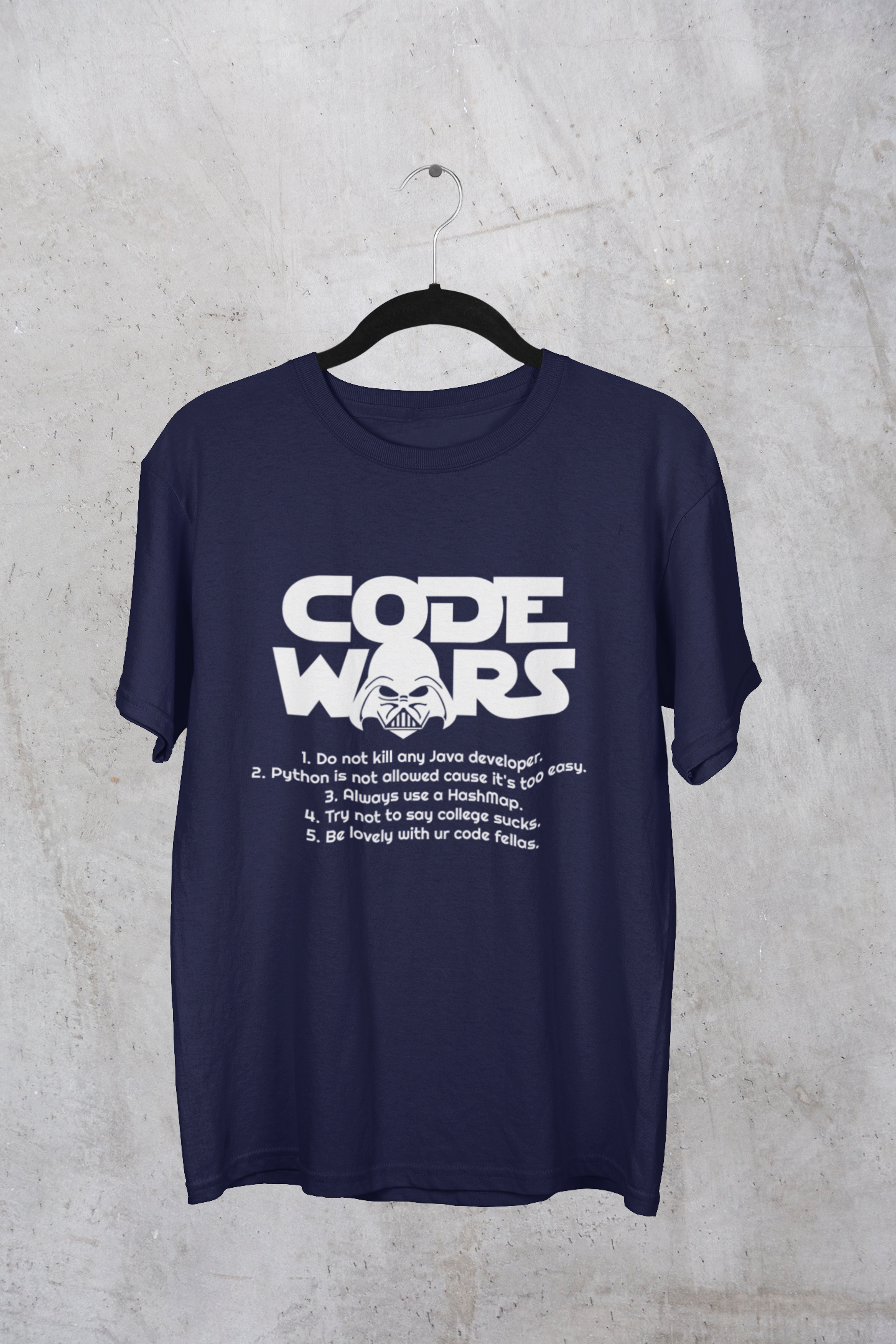 Nome do produto: Camiseta Code Wars Star Wars Paródia