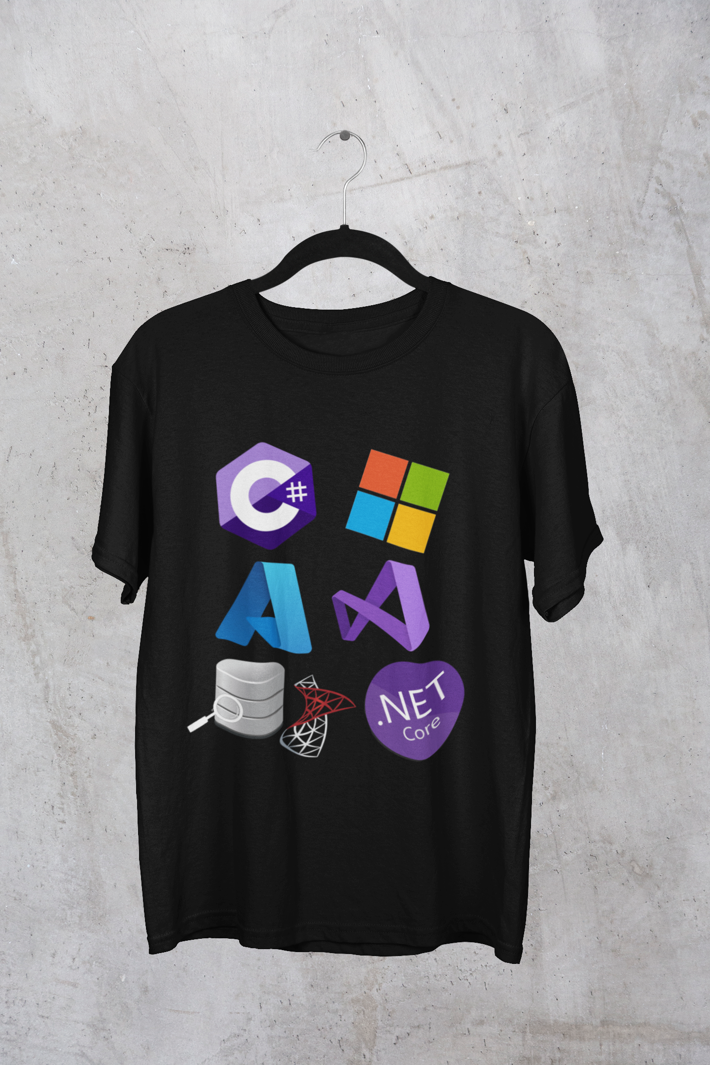 Nome do produto: Camiseta Microsoft C# .NET Core SQL Server Azure 