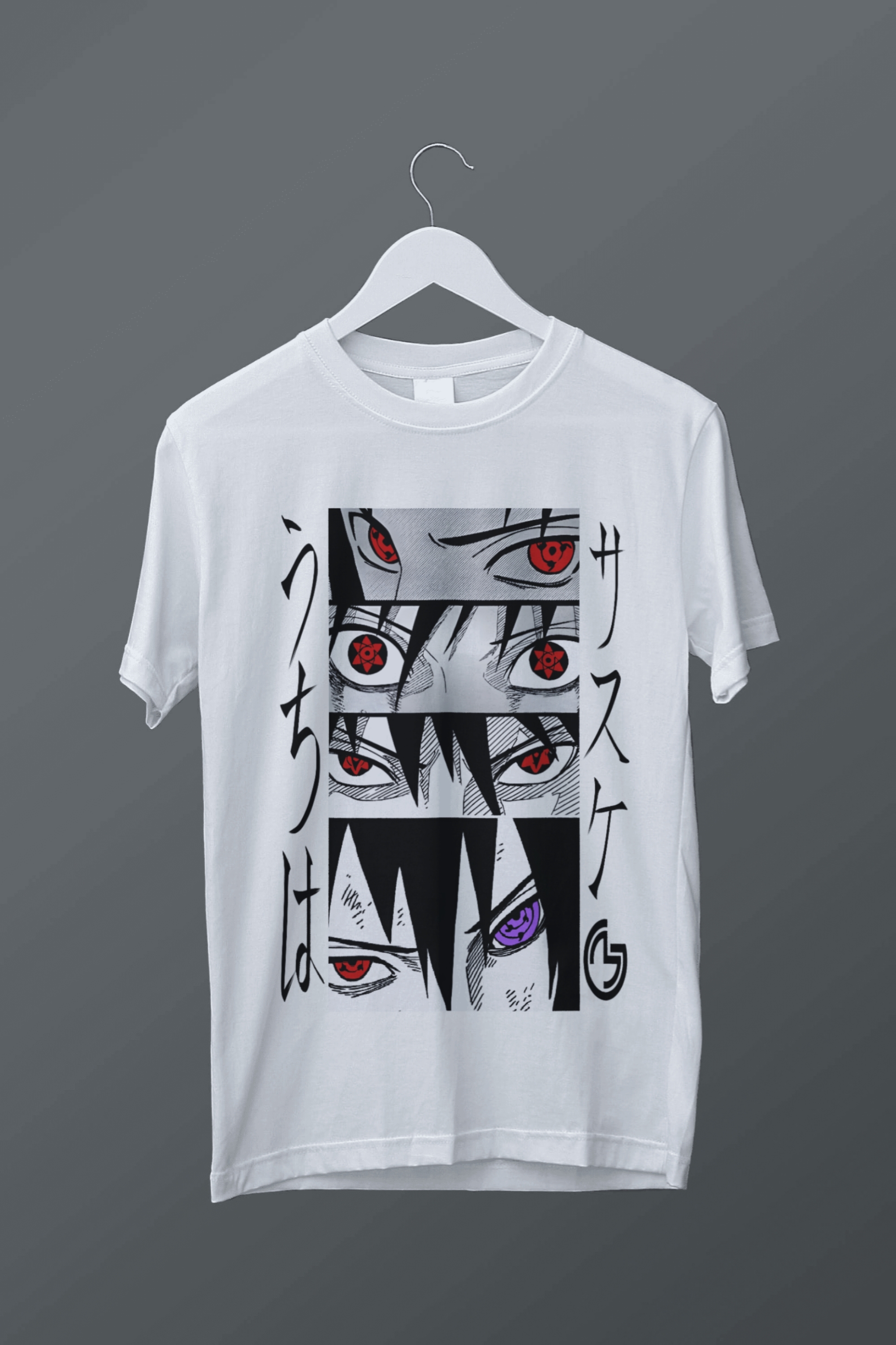 Nome do produto: T-shirt Uchiha Sasuke (preta)