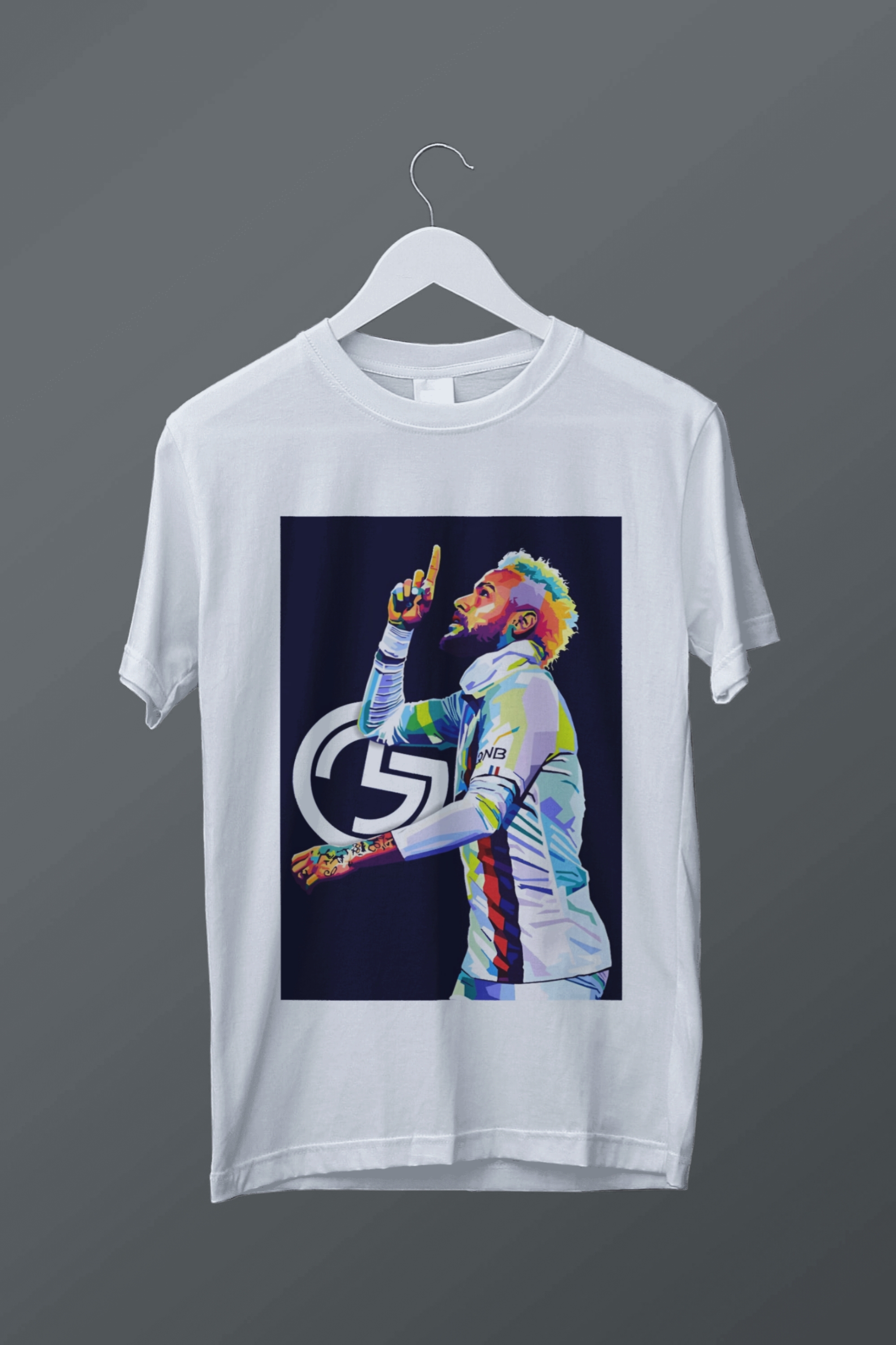 Nome do produto: T-shirt plus size Neymar