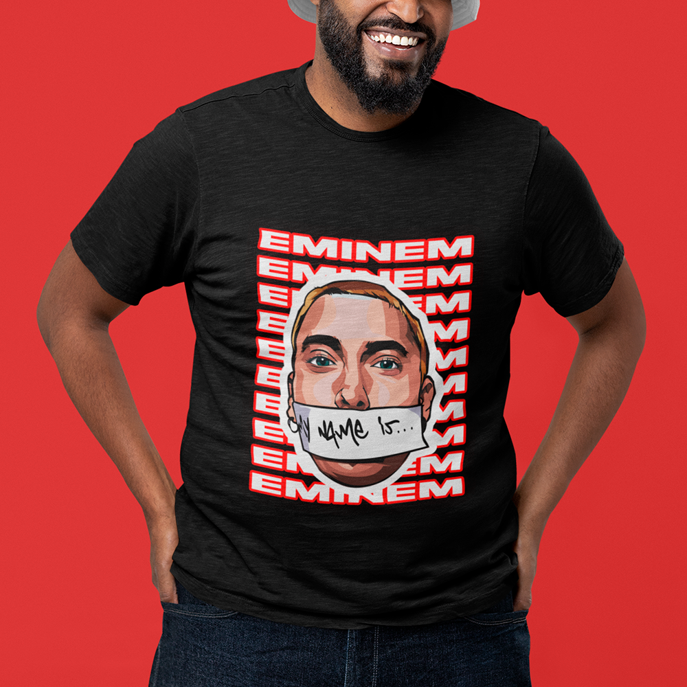 Nome do produto: Camiseta PLUS SIZE EMINEM MY NAME IS...