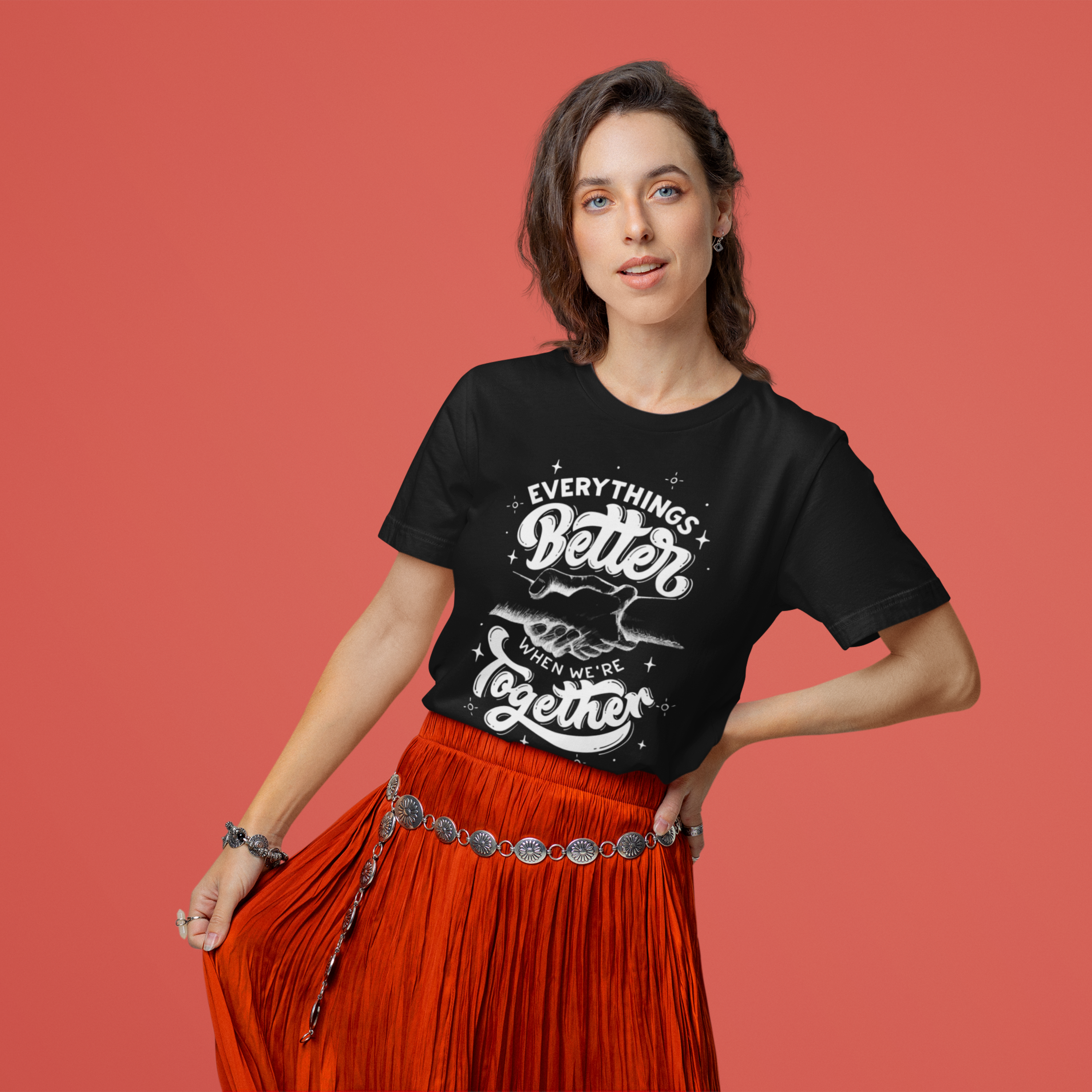 Nome do produto: Camiseta EVERYTHINGS BETTER Feminino