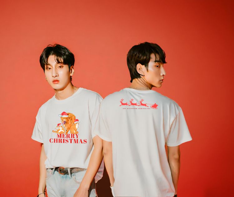 Nome do produto: T-shirt Classic Natal Família Pet