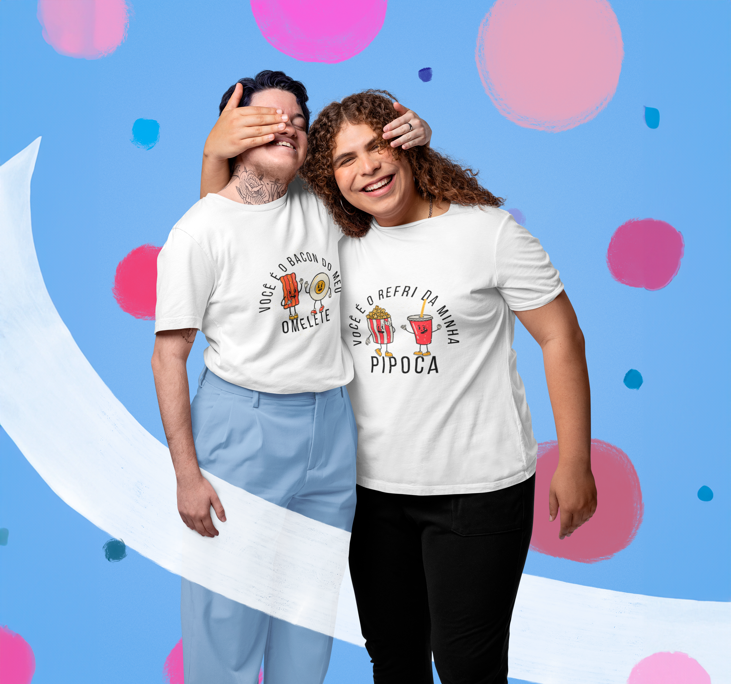 Nome do produto: Camiseta VOCÊ É O BACON DO MEU OMELETE