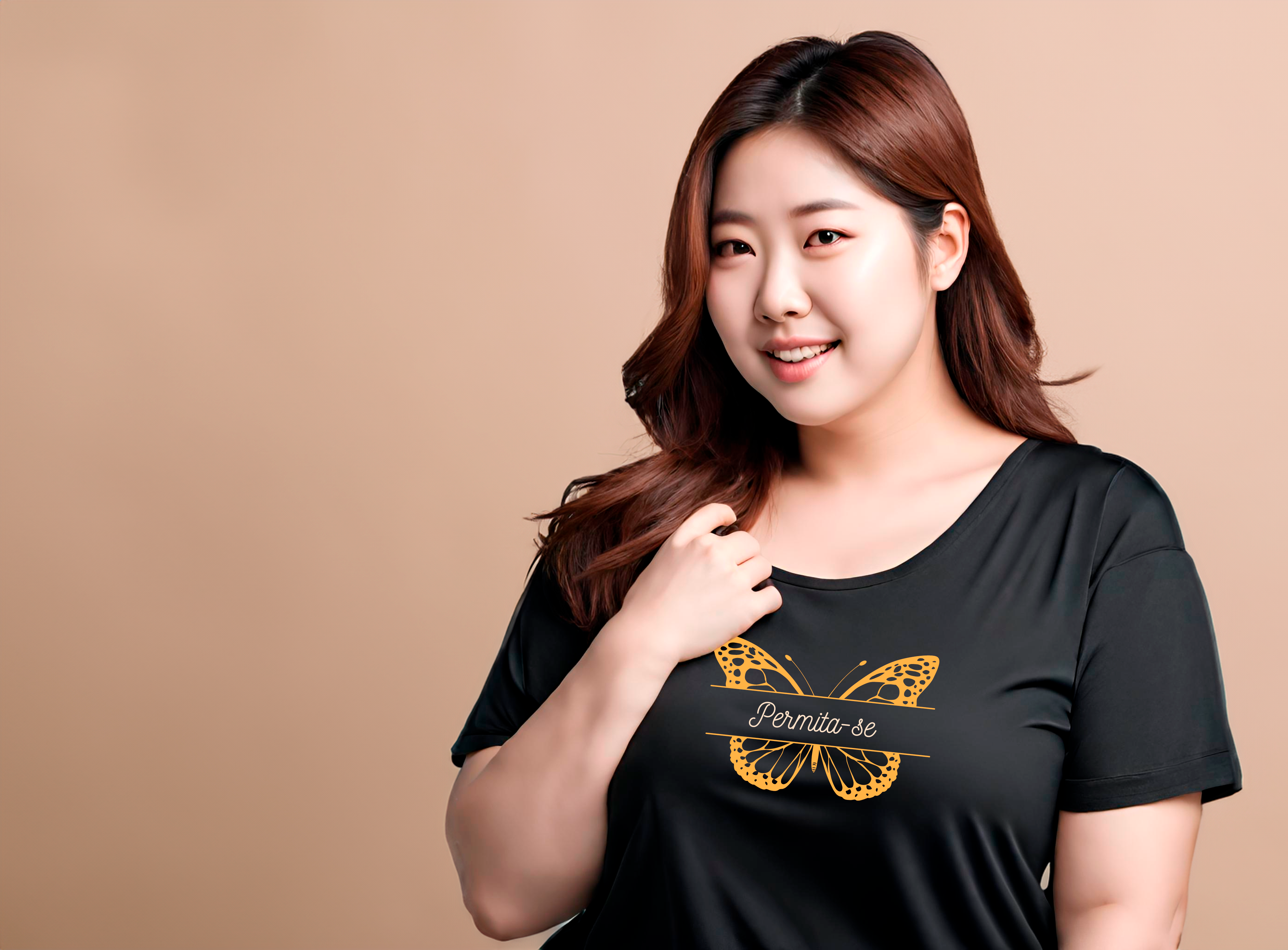 Nome do produto: Camiseta Borboleta Permita-se