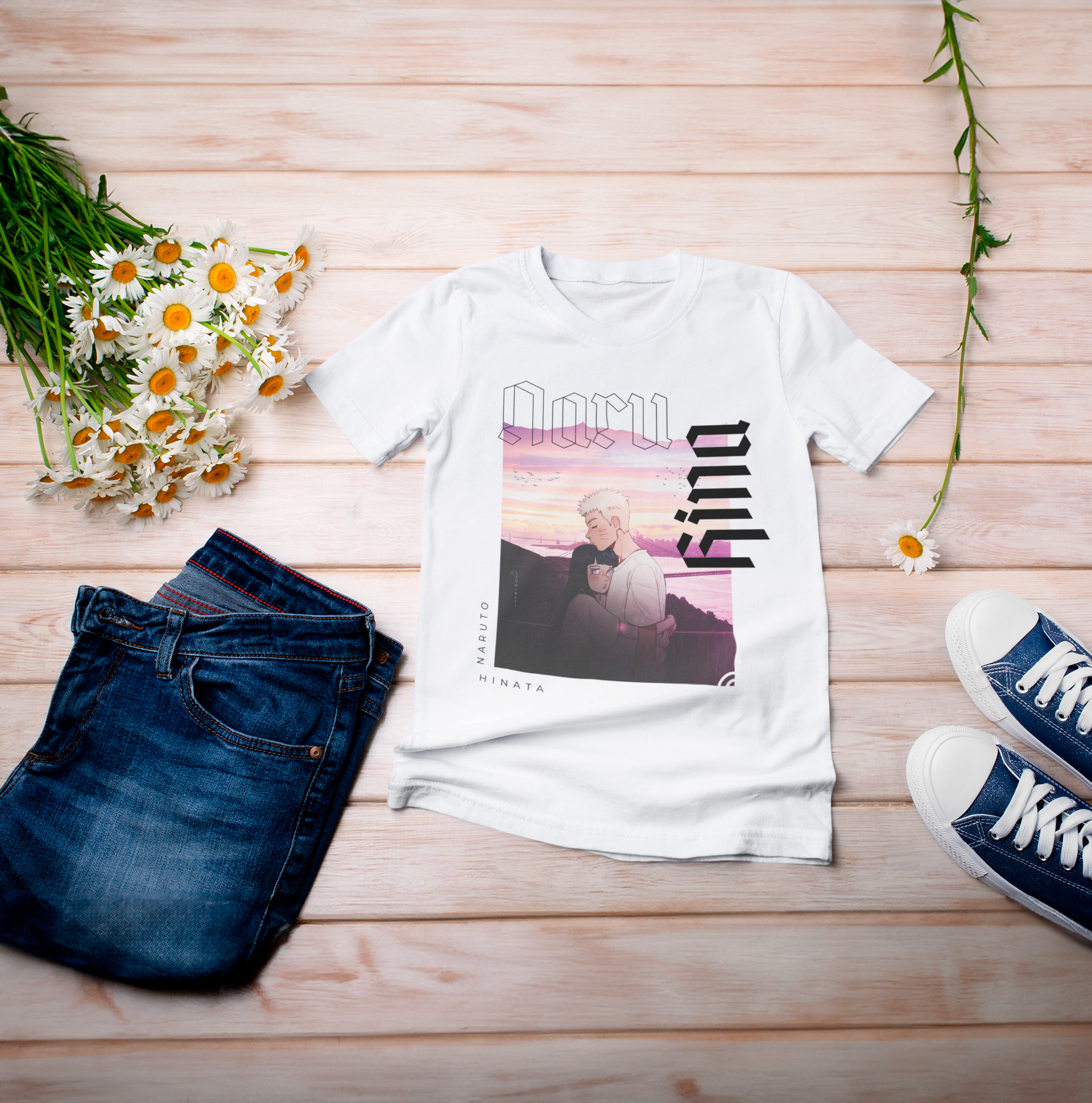 Nome do produto: Camiseta NARUTO E HINATA Anime