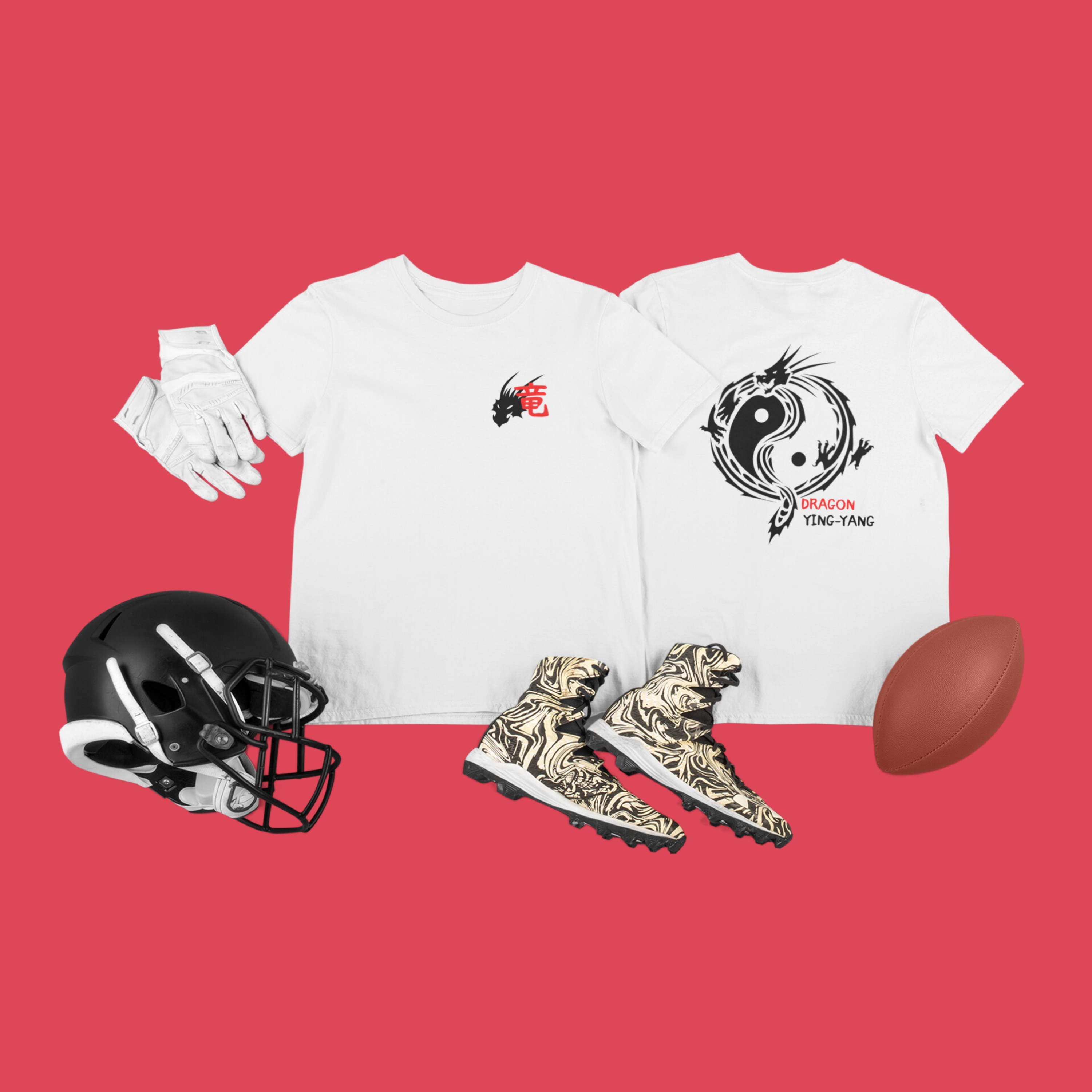 Nome do produto: Camiseta DRAGON YING-YANG