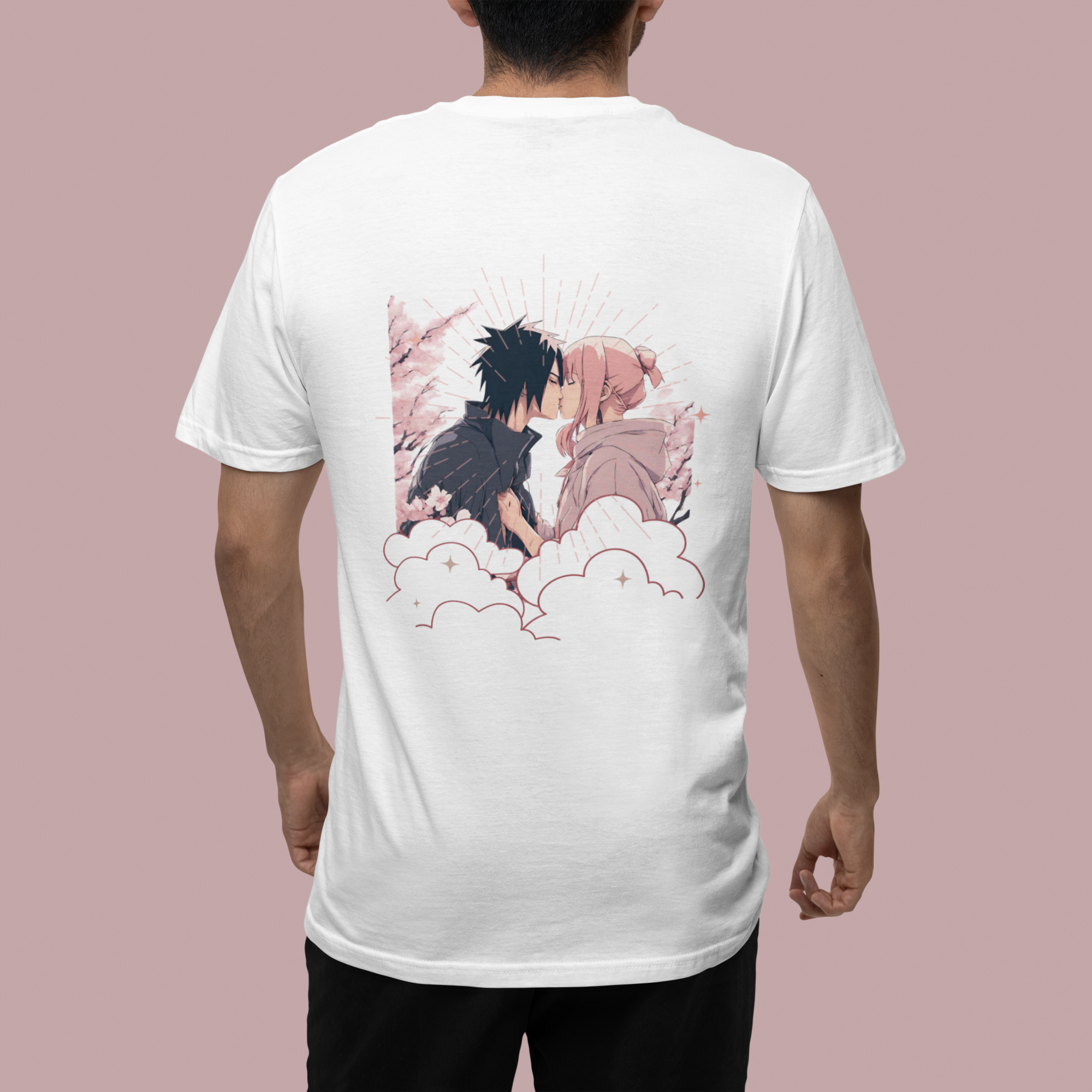 Nome do produto: Camiseta SAKURA E SASUKE Anime