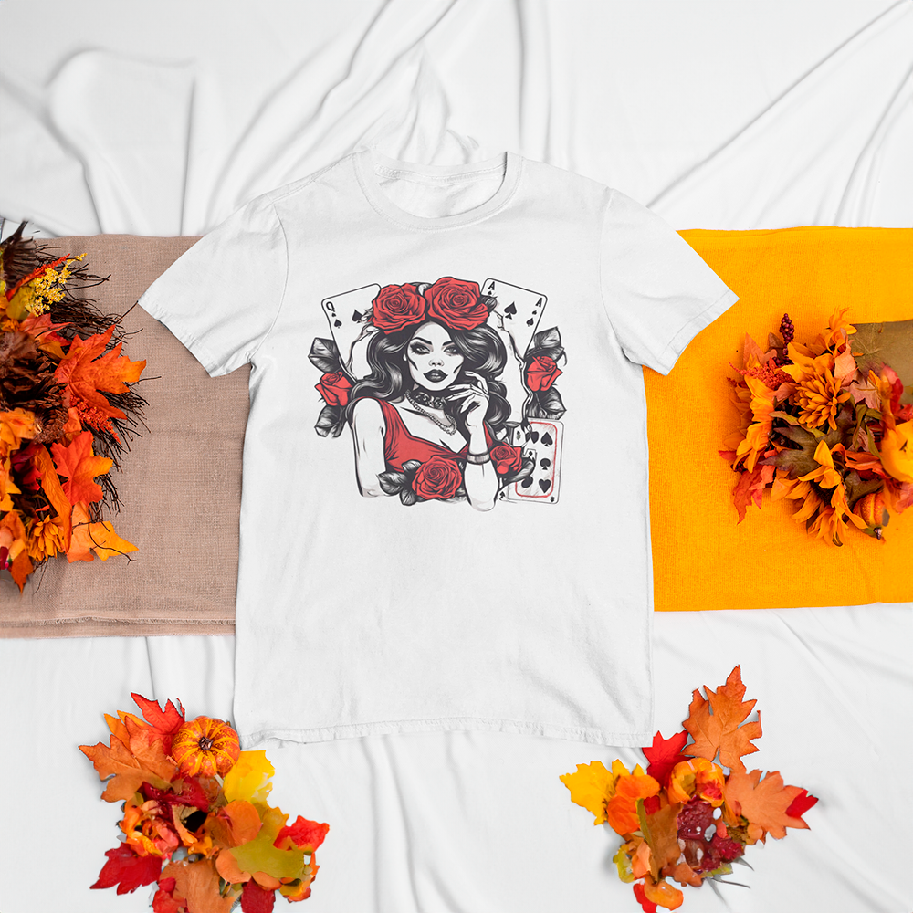 Nome do produto: CAMISETA DAMA DE LA COPAS