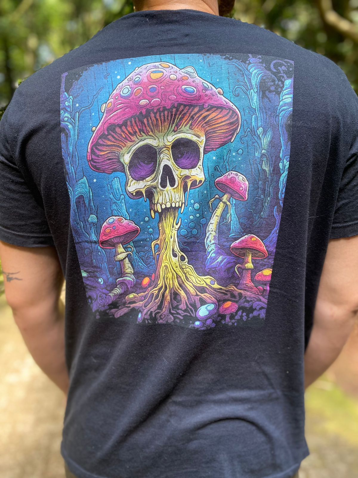 Nome do produto: Camisa caveira cogumelo 