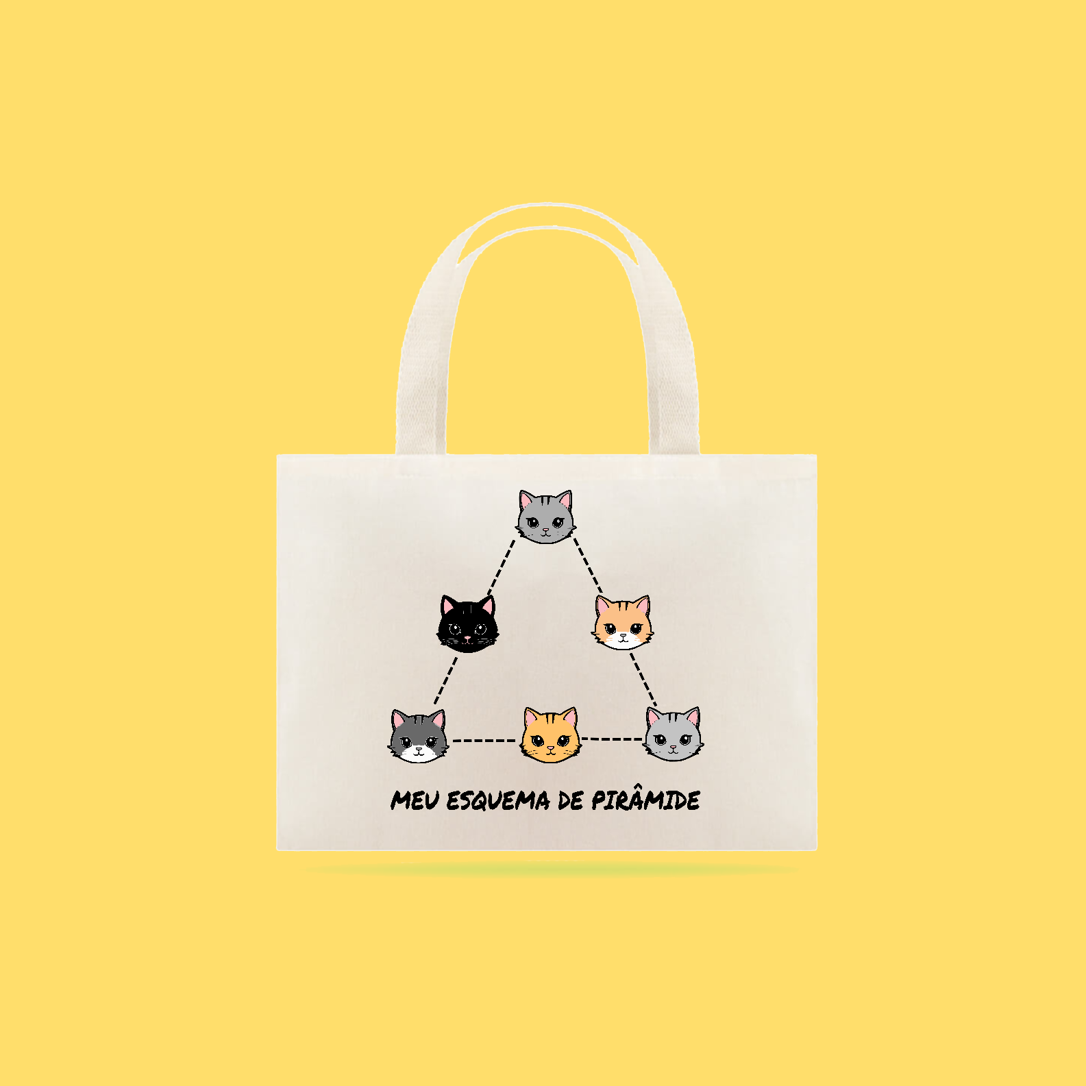 Nome do produto: ECOBAG PIRÂMIDE FELINA