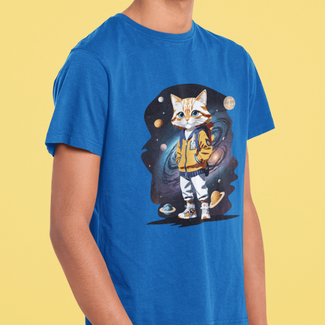 Nome do produto: CAMISETA INFANTIL SPACE CAT