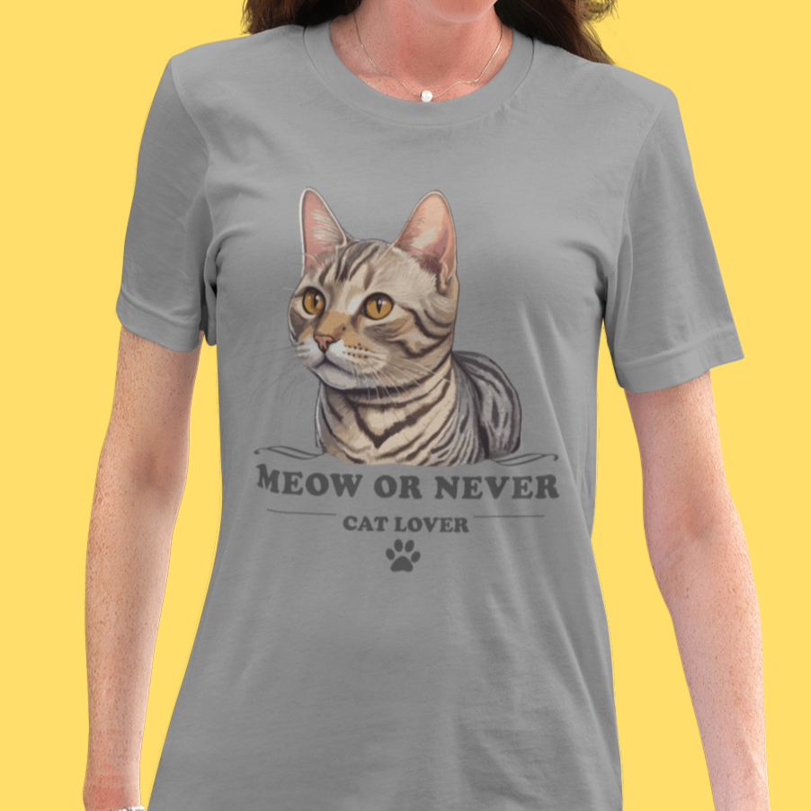Nome do produto: CAMISETA MEOW OR NEVER