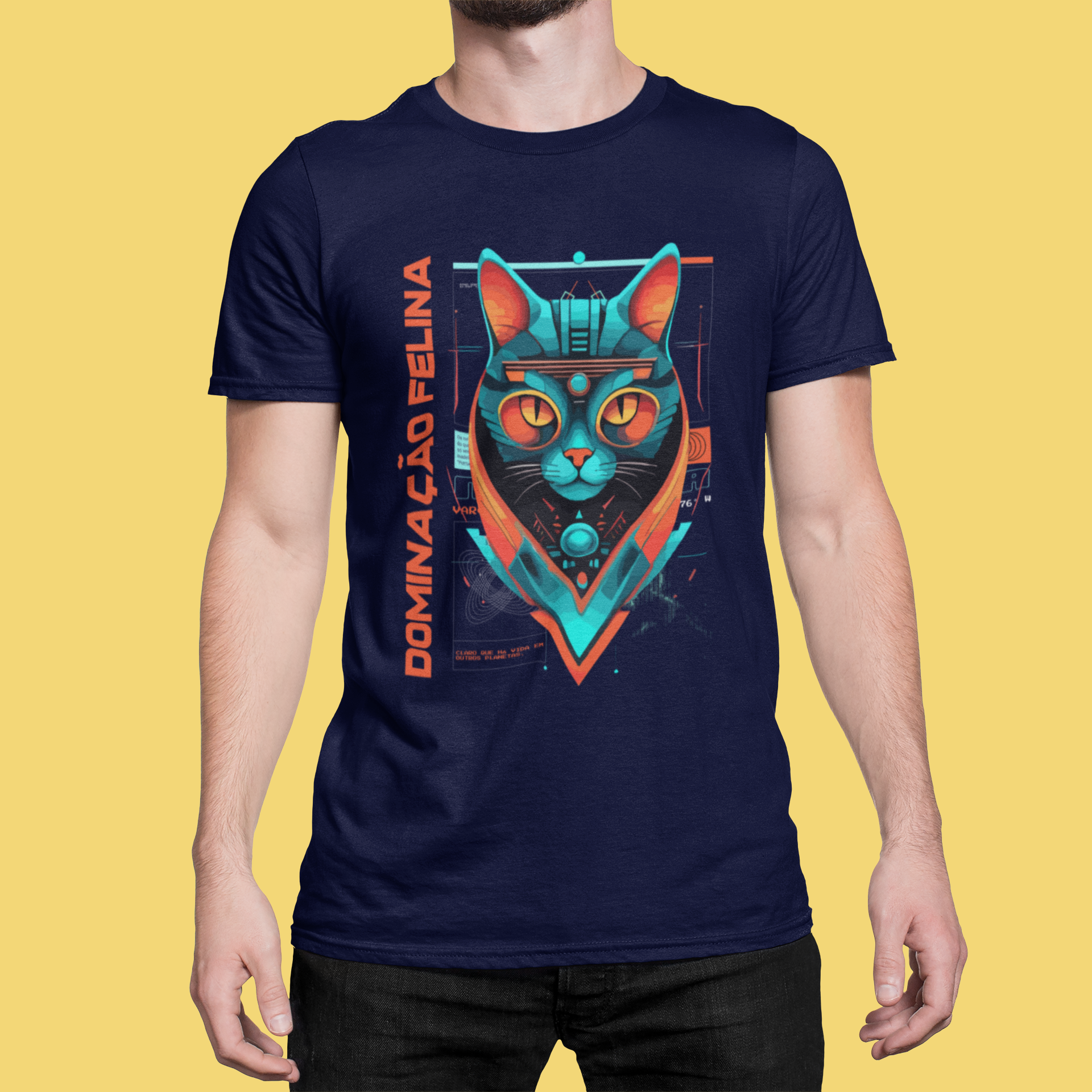 Nome do produto: CAMISETA DOMINAÇÃO FELINA