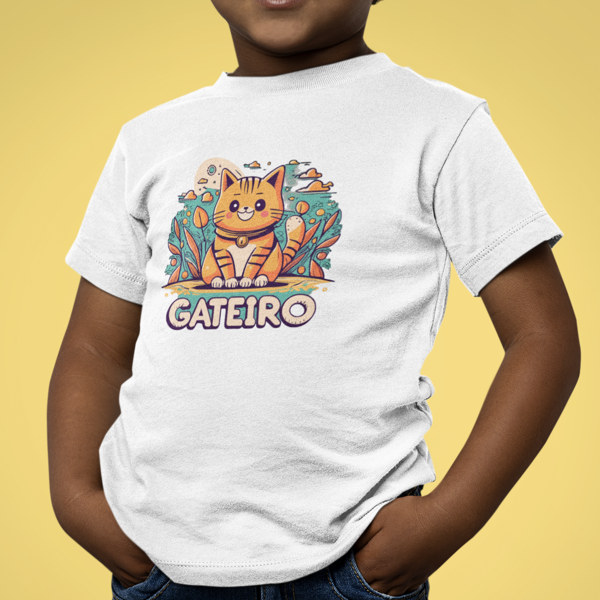 Nome do produto: CAMISETA INFANTIL GATEIRO