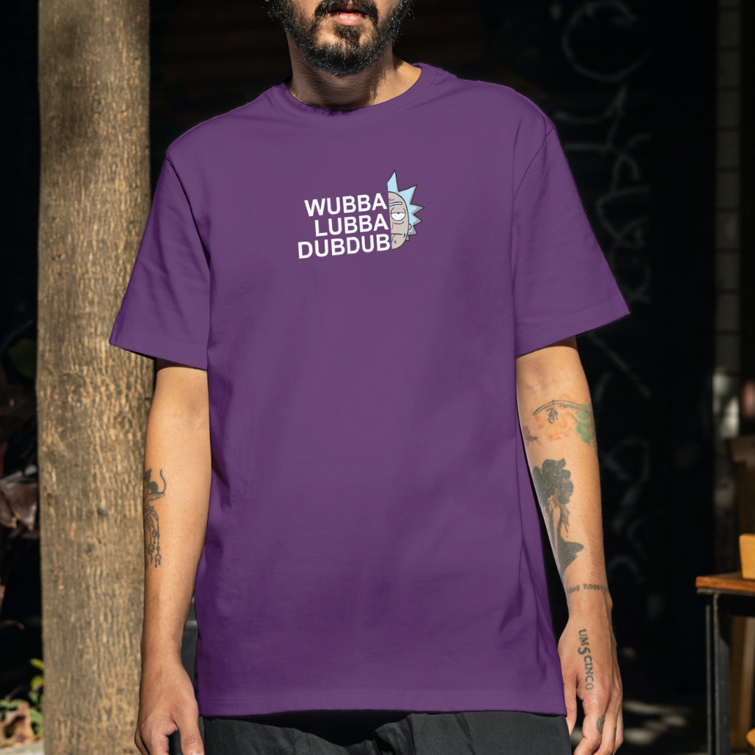 Nome do produto: CAMISETA WYBBA LUBBA DUB DUB - RICK AND MORTY