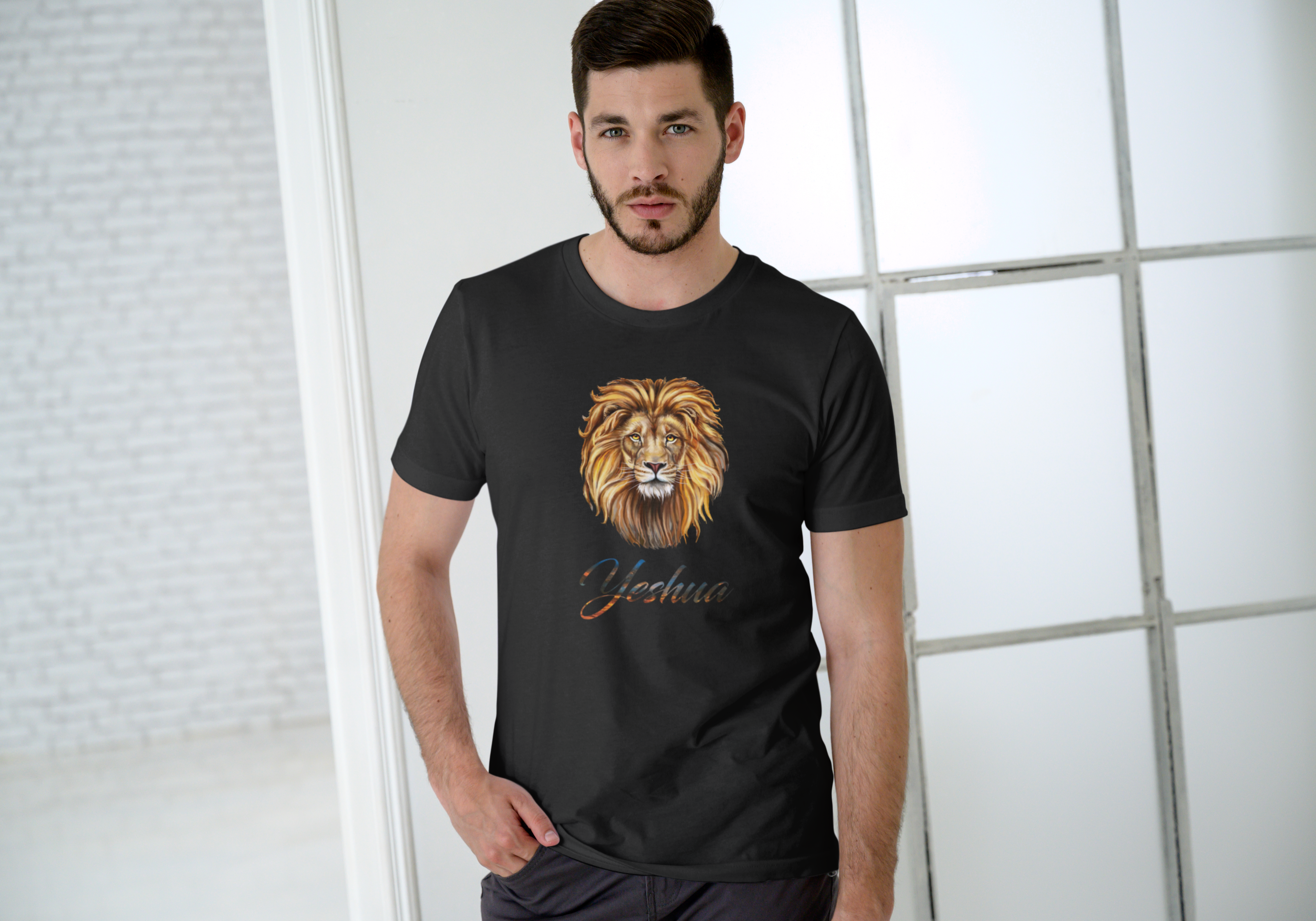 Nome do produto: T-SHIRT YESHUA LEÃO