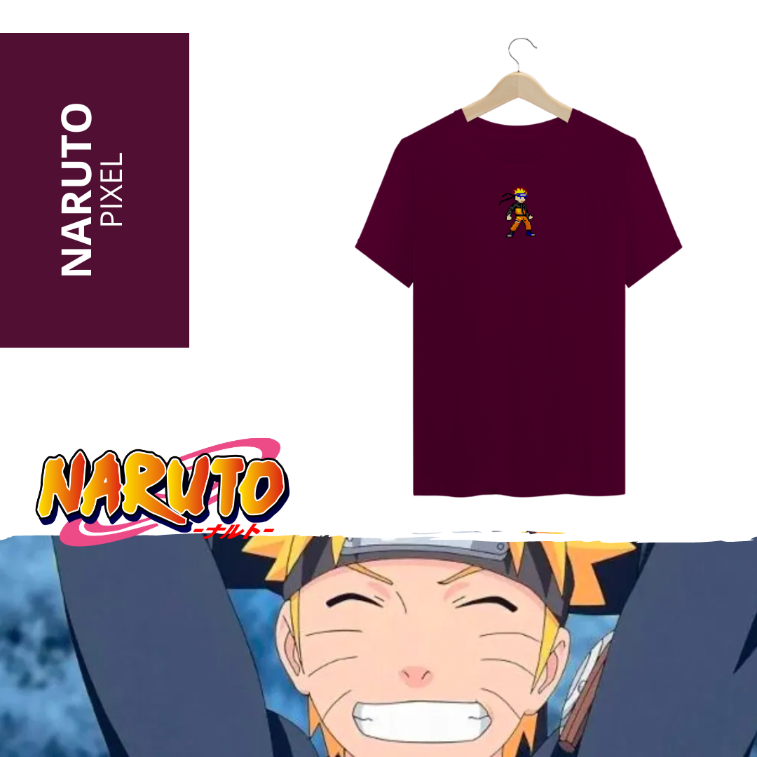 Nome do produto: Camiseta Naruto Pixel
