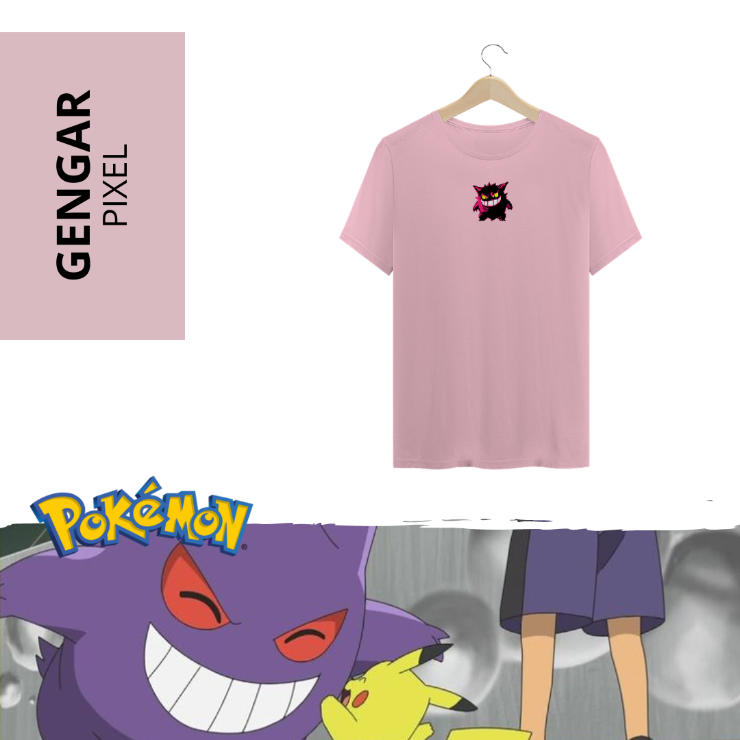 Nome do produto: Camiseta Gengar Pixel