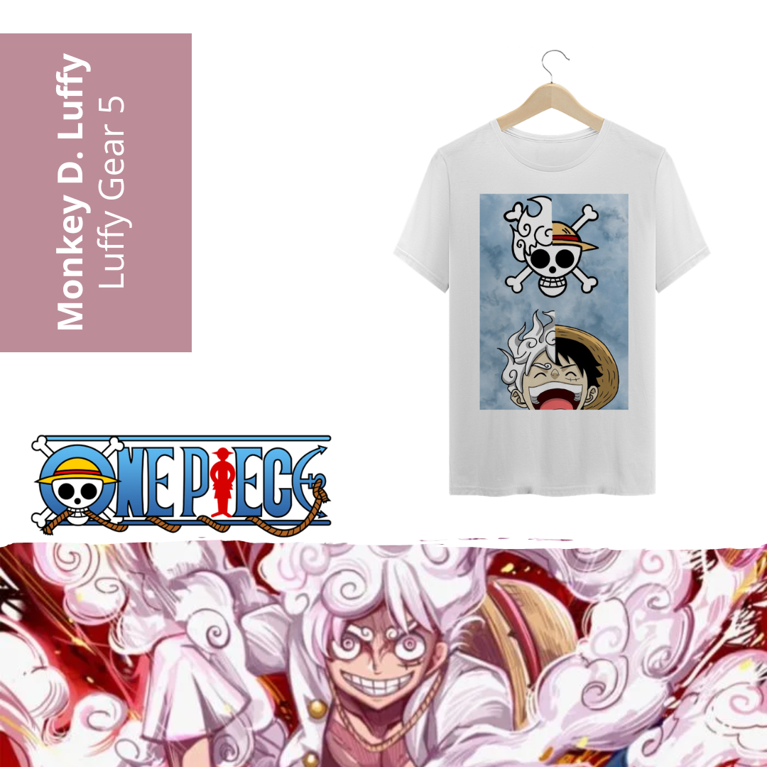 Nome do produto: Camiseta Luffy Gear 5