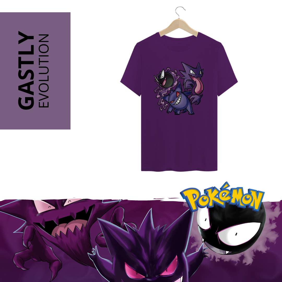 Nome do produto: Camiseta Gastly Evolution