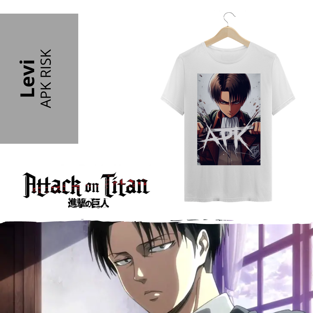 Nome do produto: Camiseta Levi Ackerman