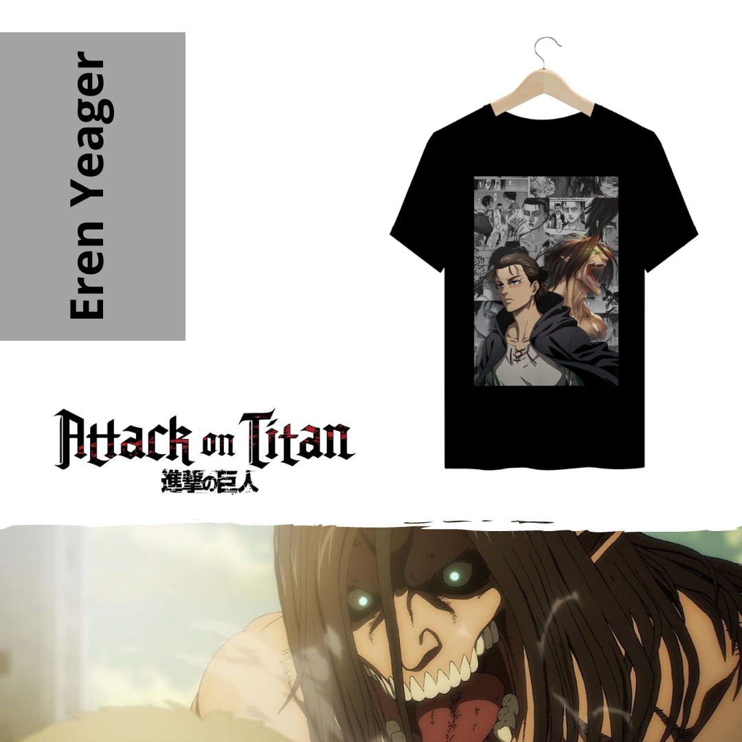 Nome do produto: Camiseta Eren Yeager