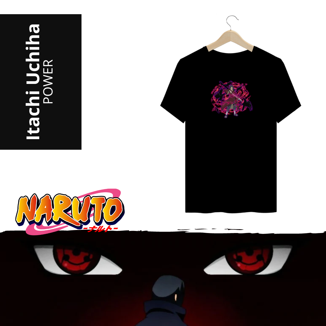 Nome do produto: Camiseta Itachi Power