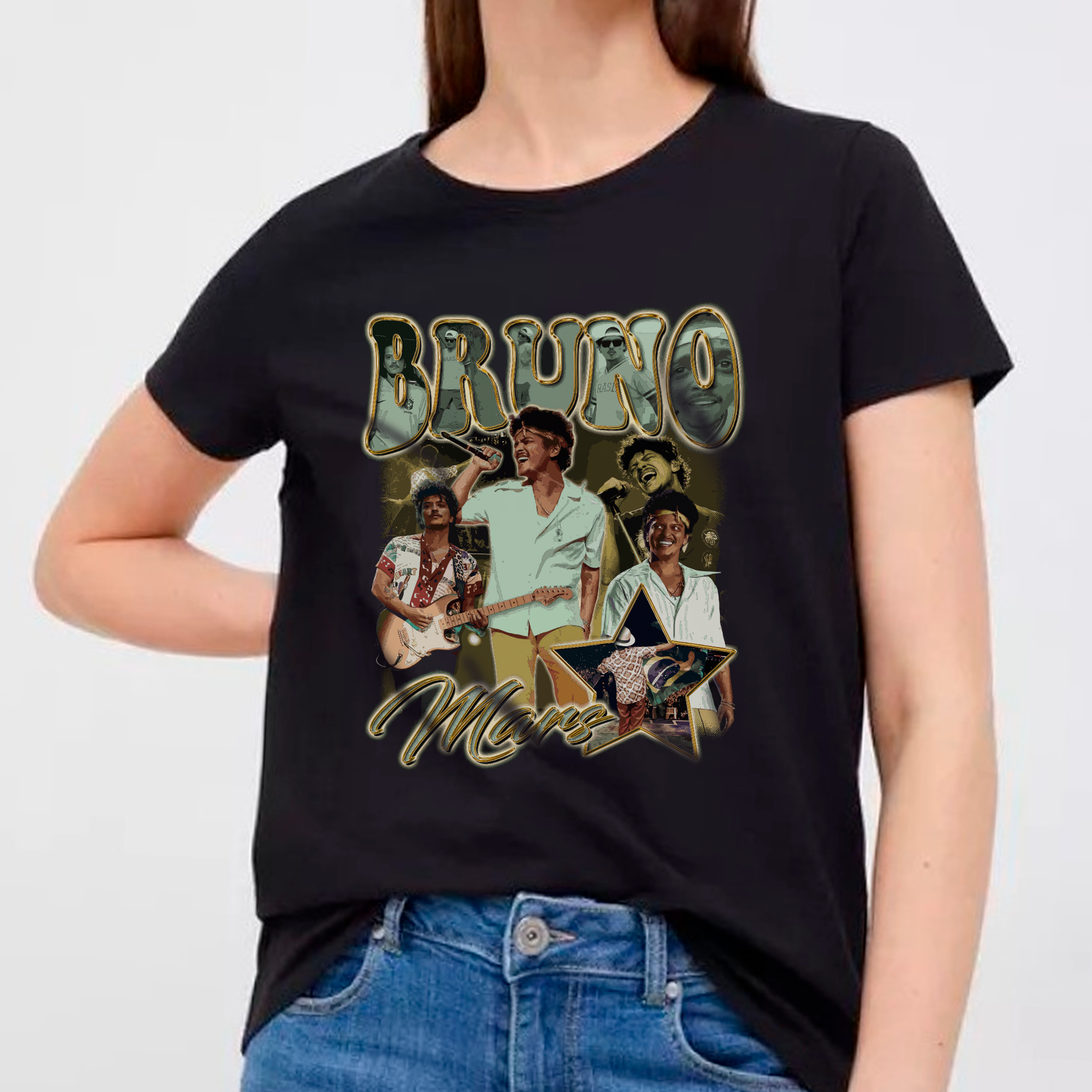 Nome do produto: Camiseta Bruno Mars Graphic Tee