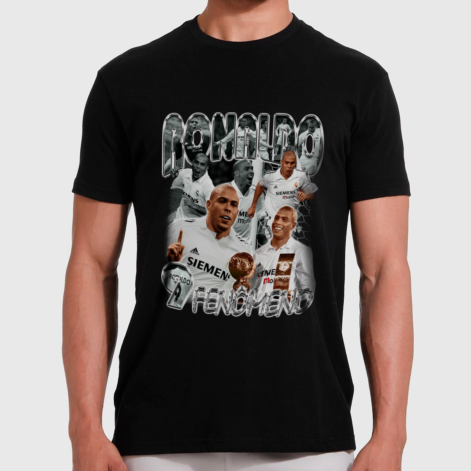 Nome do produto: Camiseta Ronaldo Fenômeno Graphic Tee