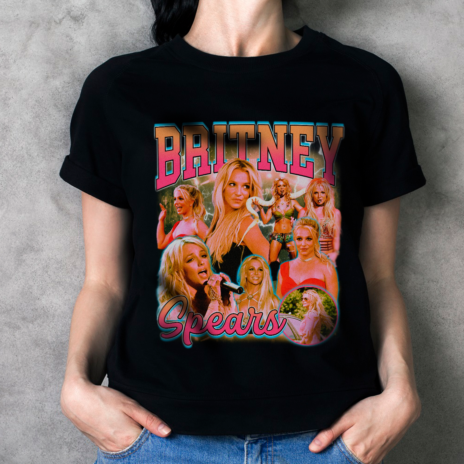 Nome do produto: Camiseta Britney Spears Graphic Tee