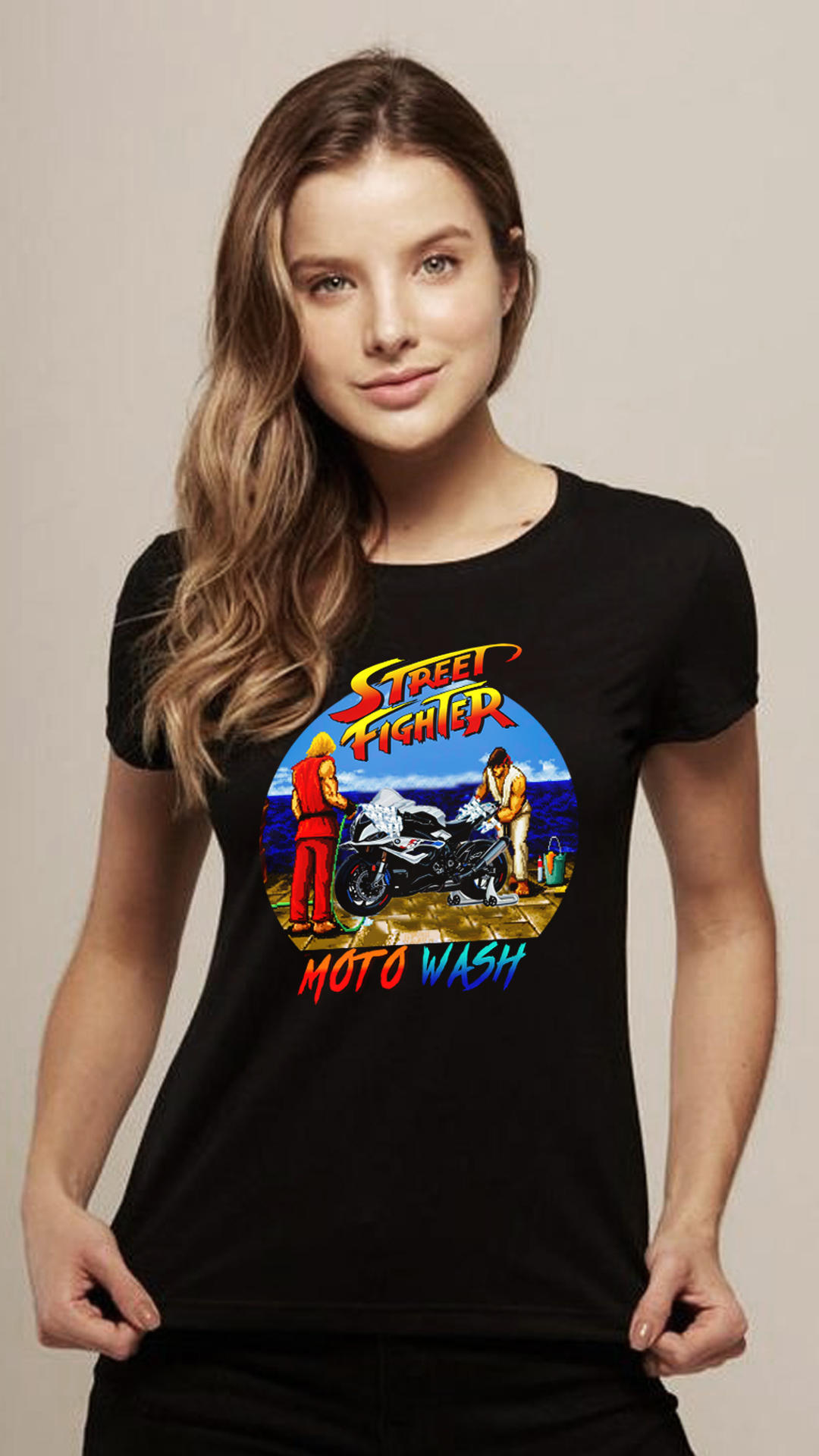 Nome do produto: CAMISETA FEMININA STREET FIGHTER BMW S1000