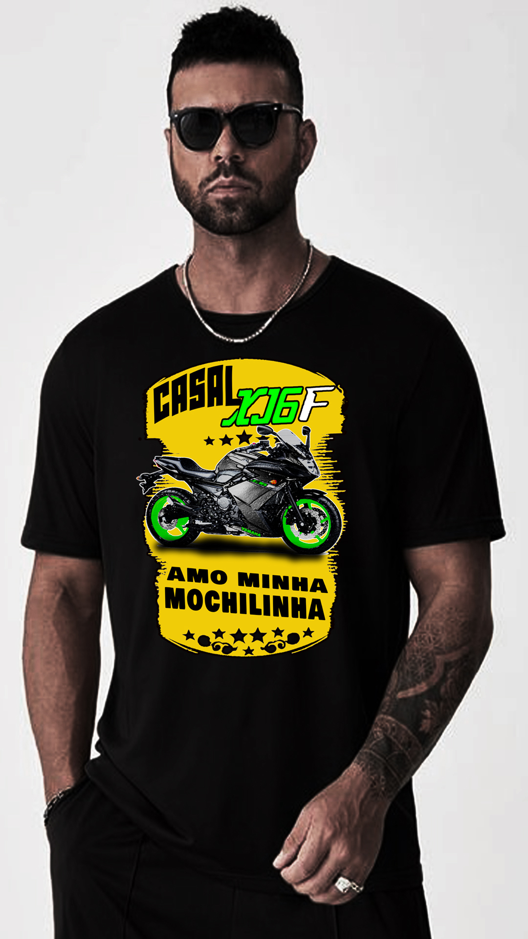 Nome do produto: CAMISETA CASAL YAMAHA XJ6