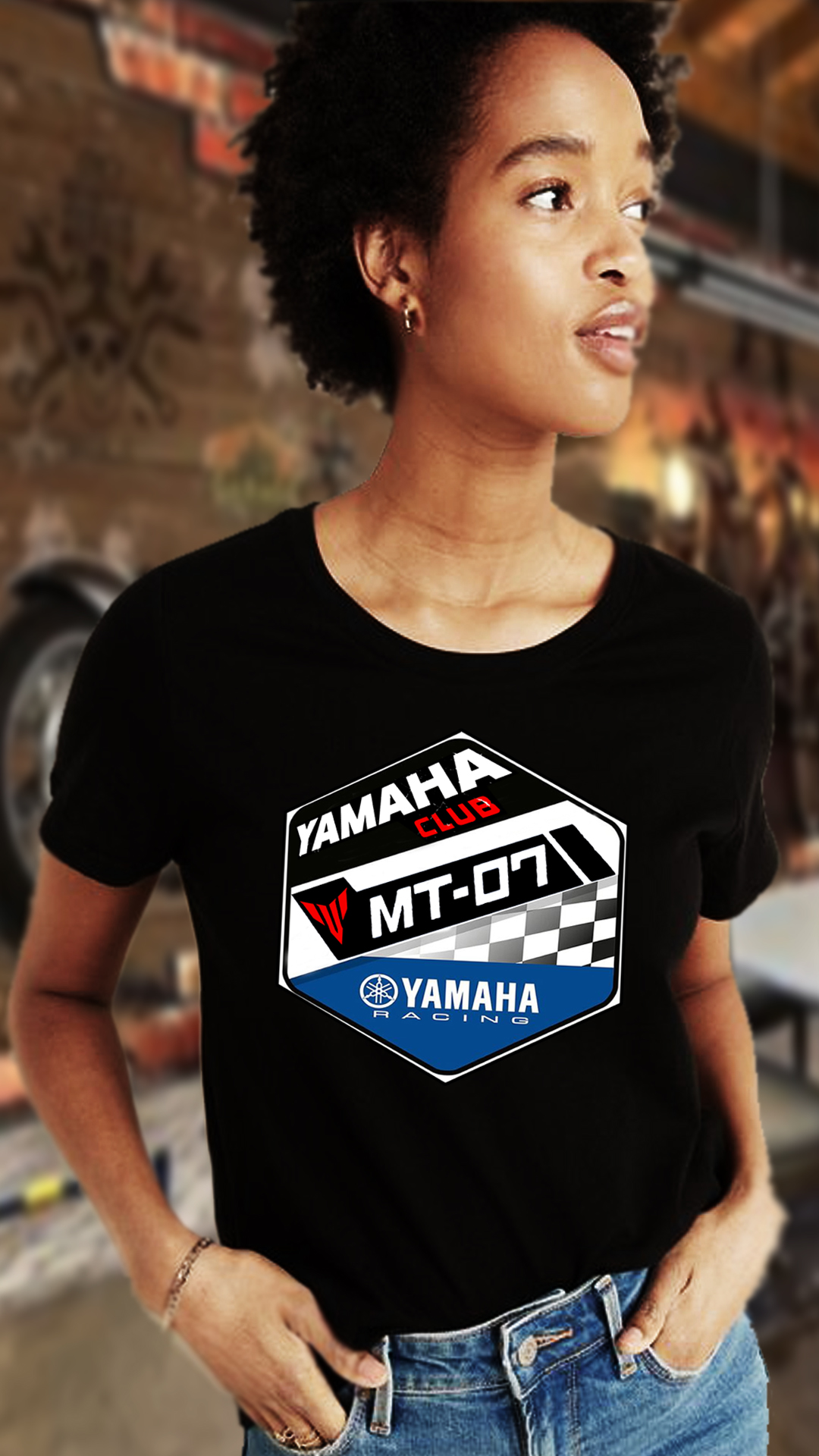 Nome do produto: CAMISETA FEMININA YAMAHA MT 07 CLUB
