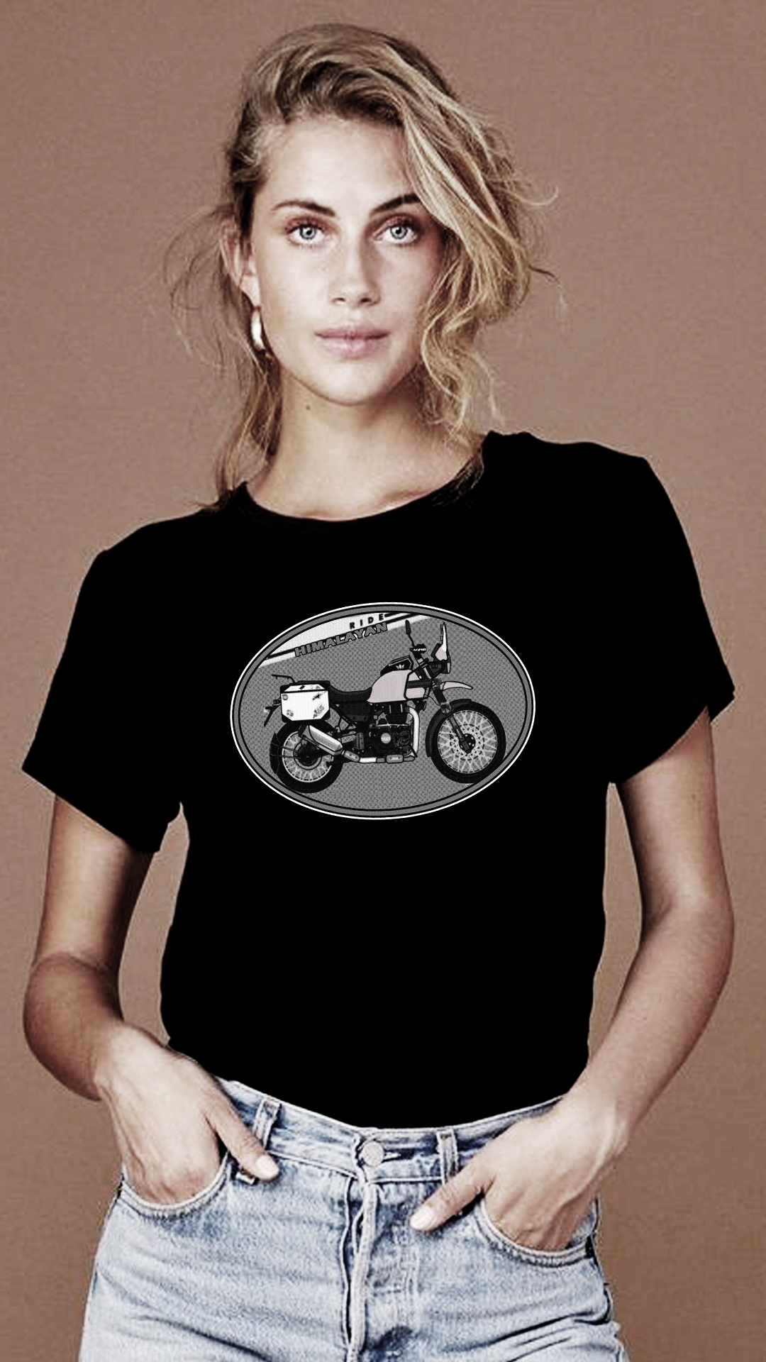 Nome do produto: CAMISETA FEMININA ROYAL ENFIELD HIMAYALAN