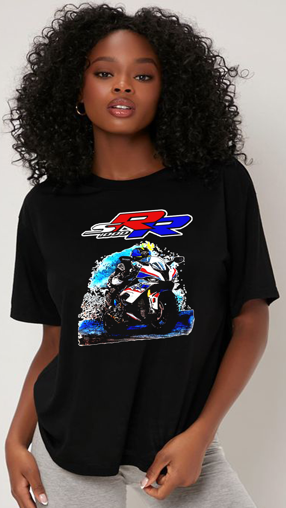 Nome do produto: CAMISETA FEMININA BMW RR
