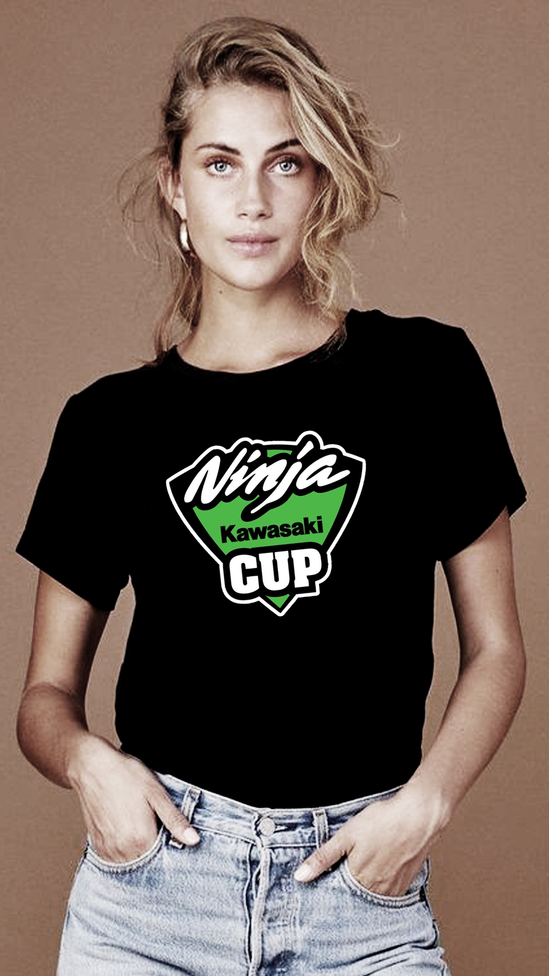 Nome do produto: CAMISETA FEMININA KAWASAKI NINJA CUP