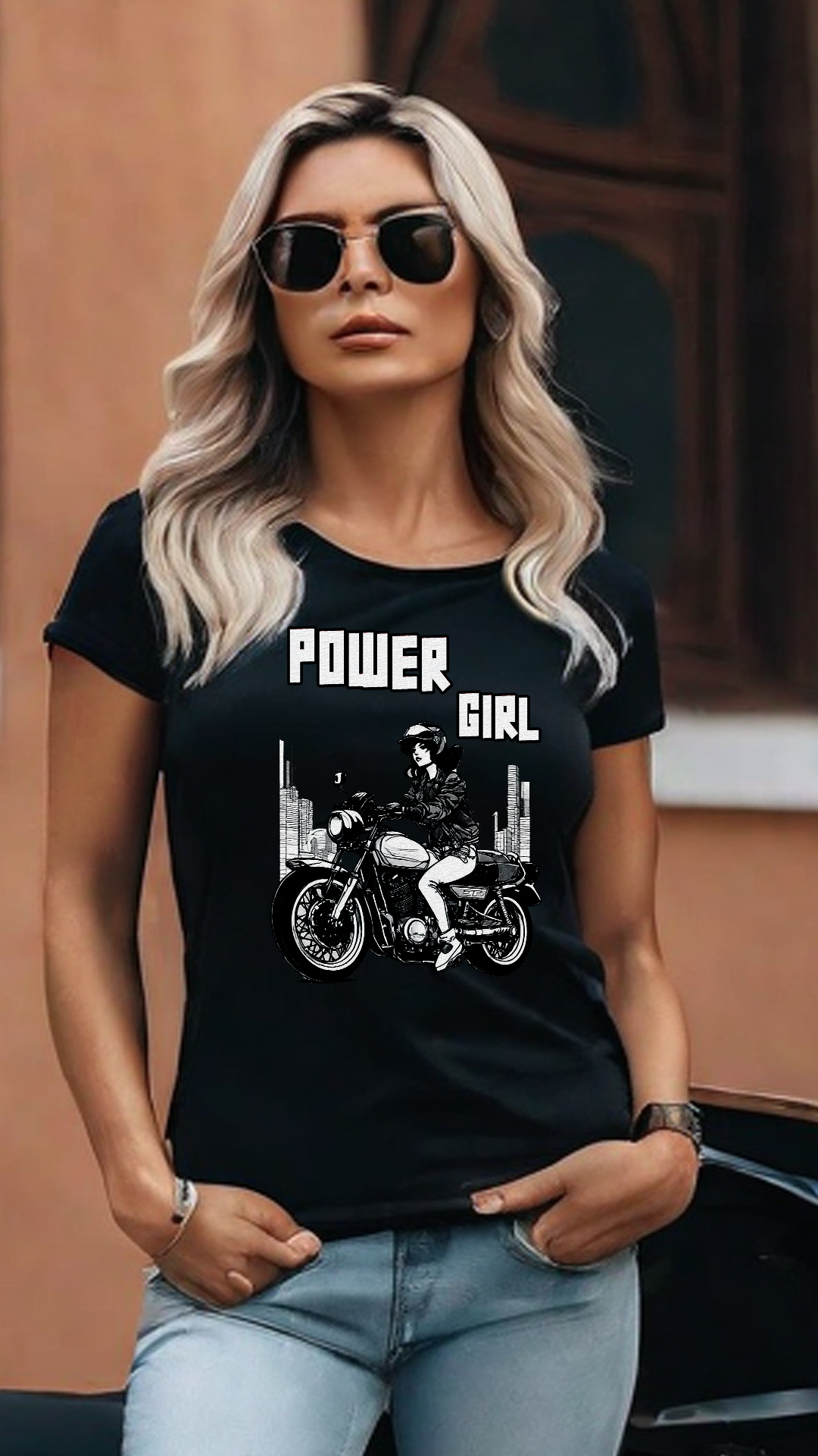 Nome do produto: CAMISETA FEMININA POWER GIRL