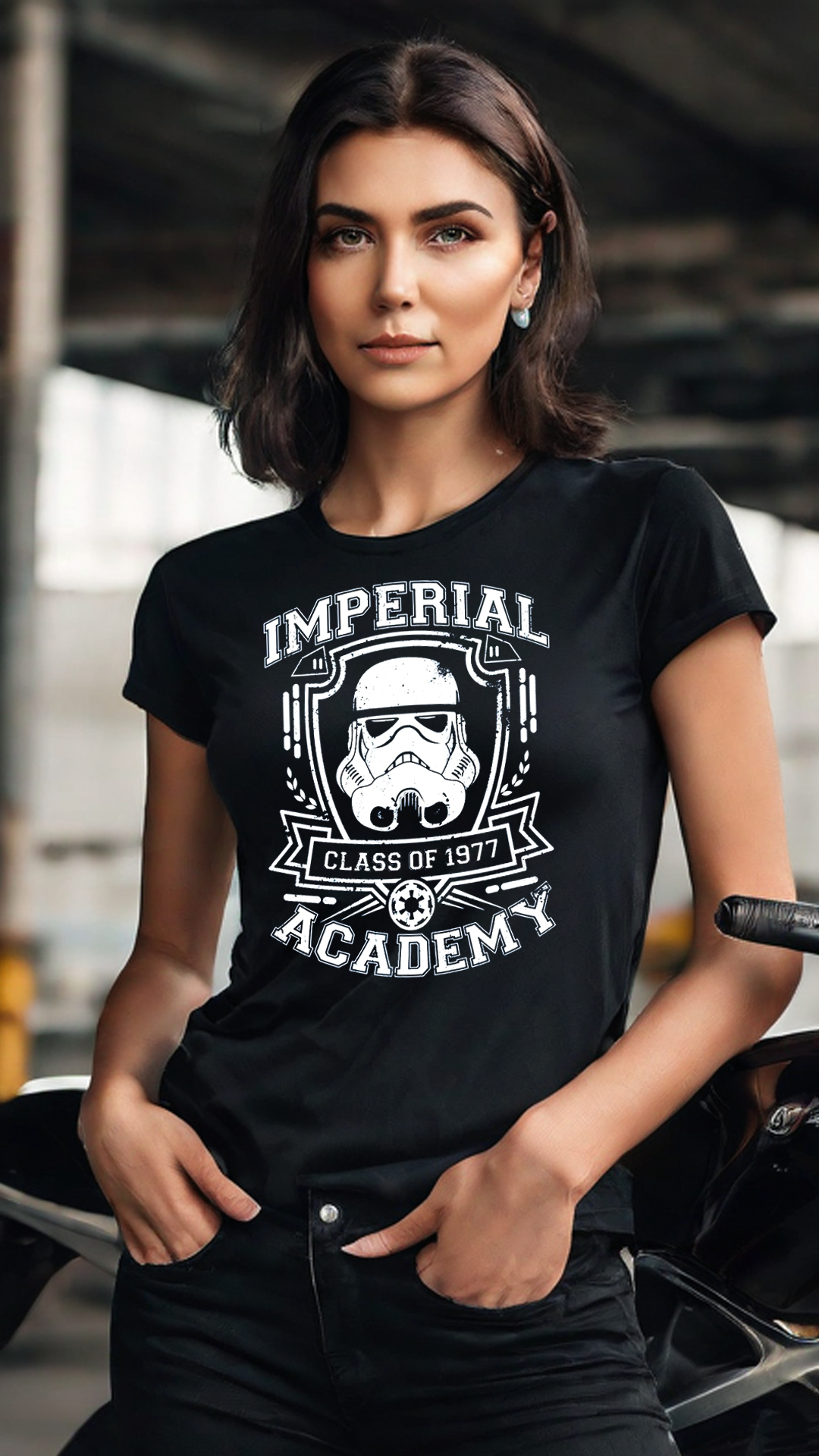 Nome do produto: CAMISETA FEMININA IMPERIAL ACADEMY