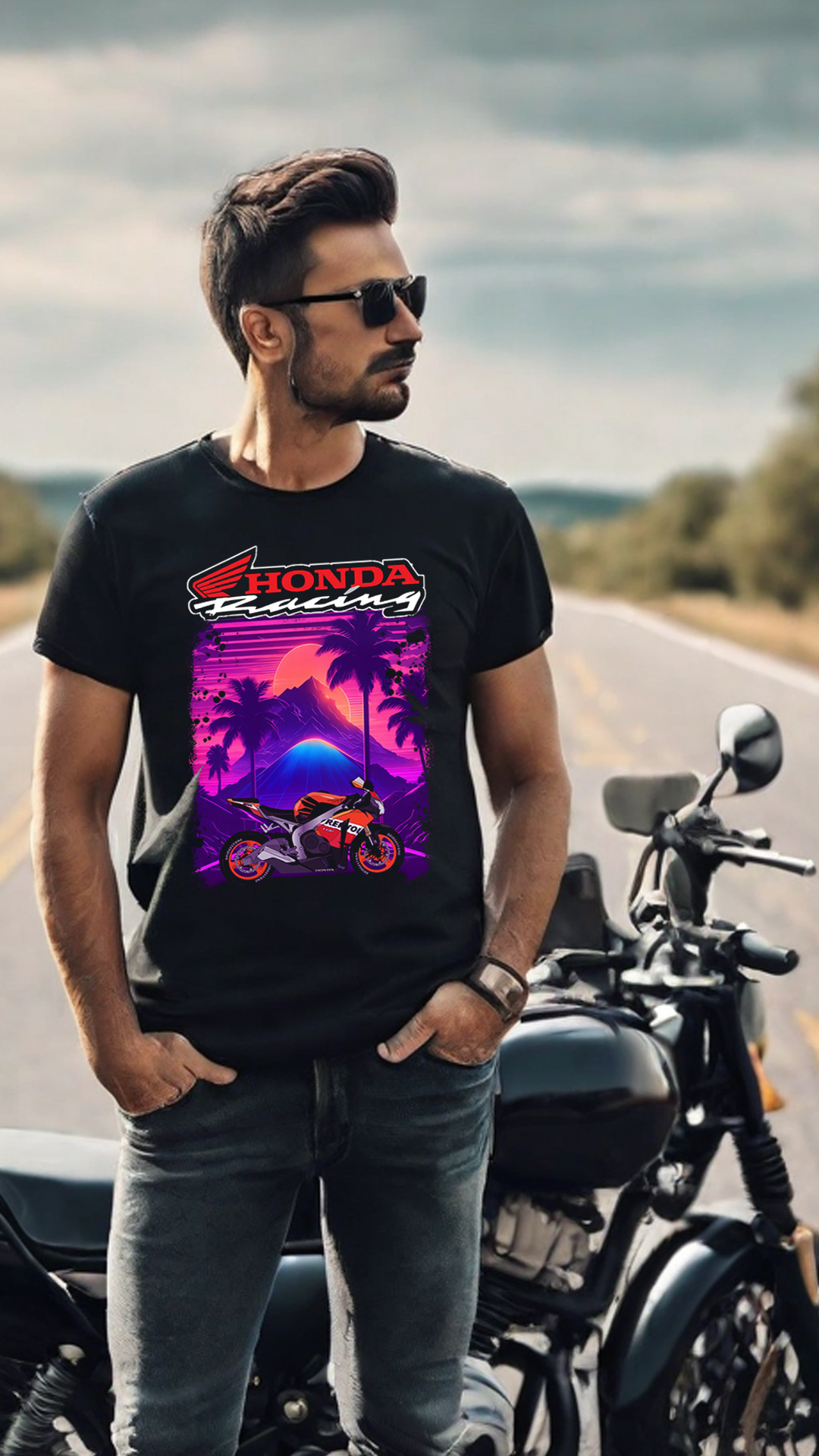 Nome do produto: CAMISETA HONDA RACING