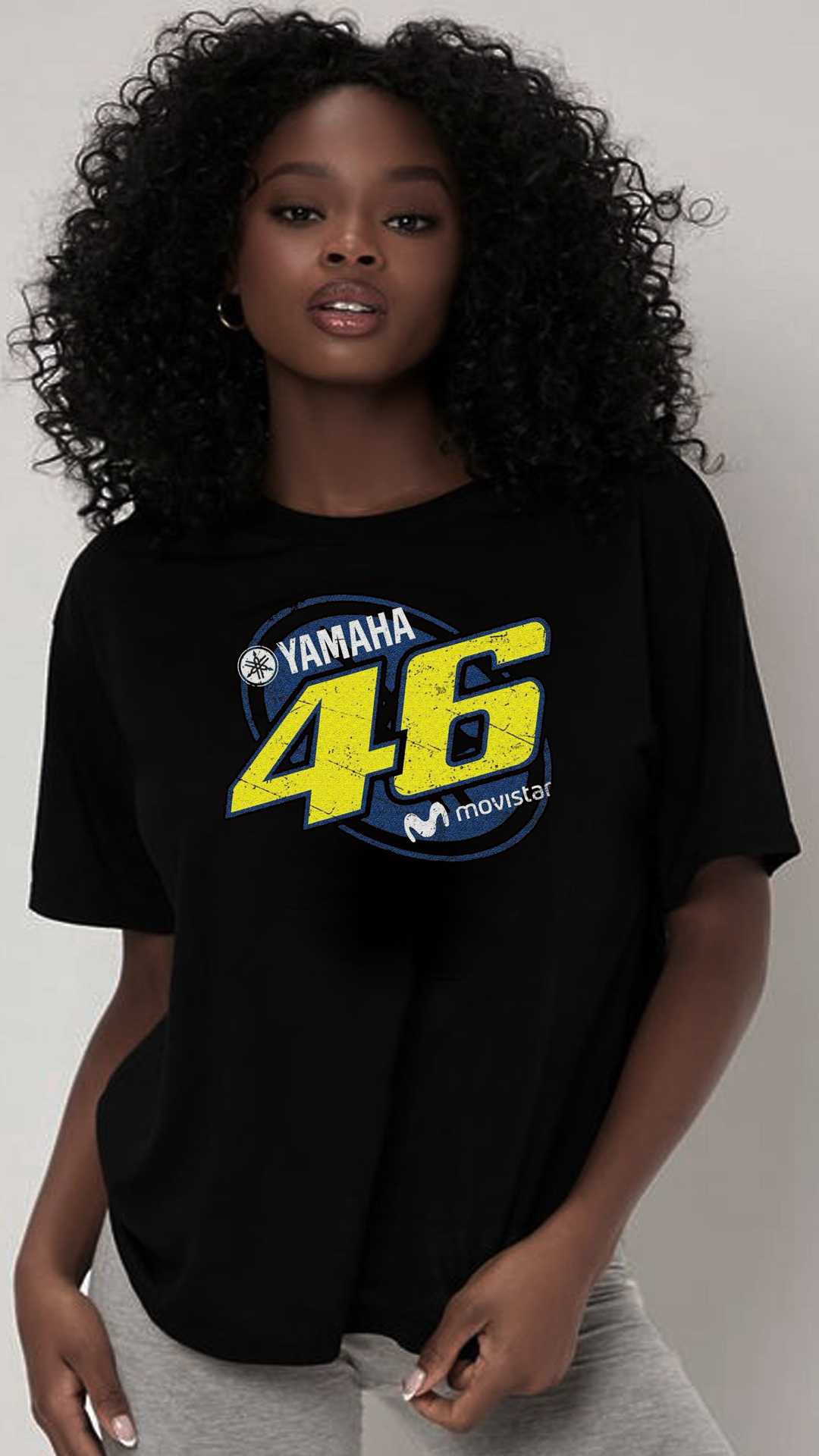 Nome do produto: CAMISETA FEMININA YAMAHA VALENTINO ROSSI 46