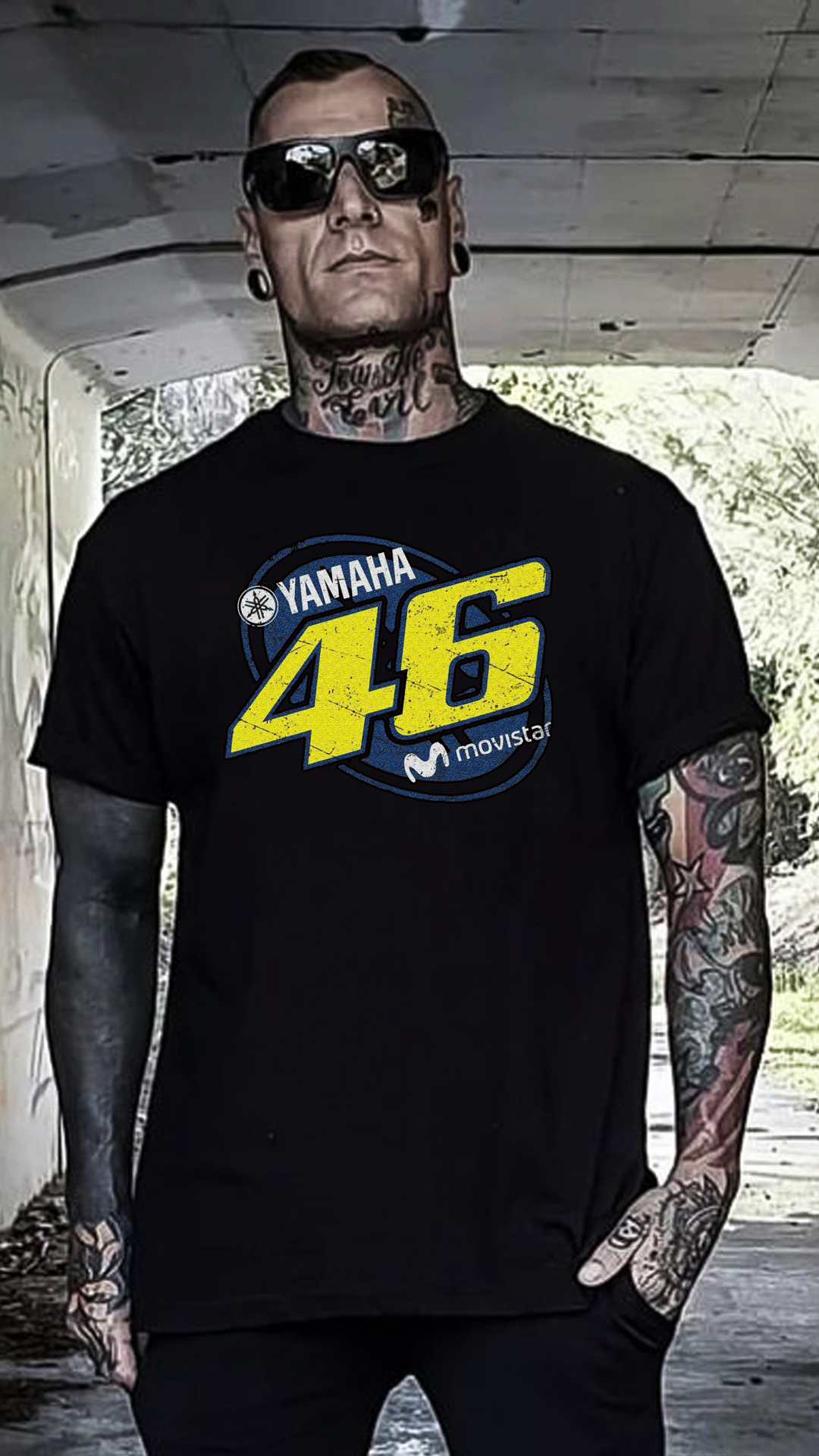Nome do produto: CAMISETA YAMAHA VALENTINO ROSSI 46