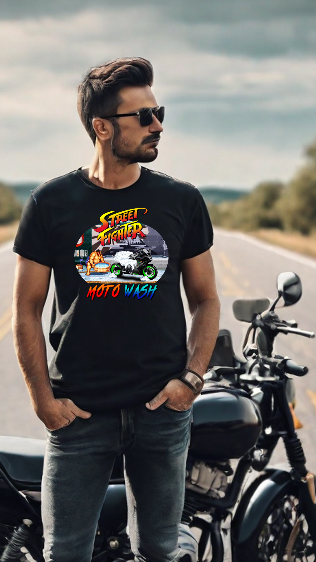 Nome do produto: CAMISETA YAMAHA XJ6F STREET FIGHTER