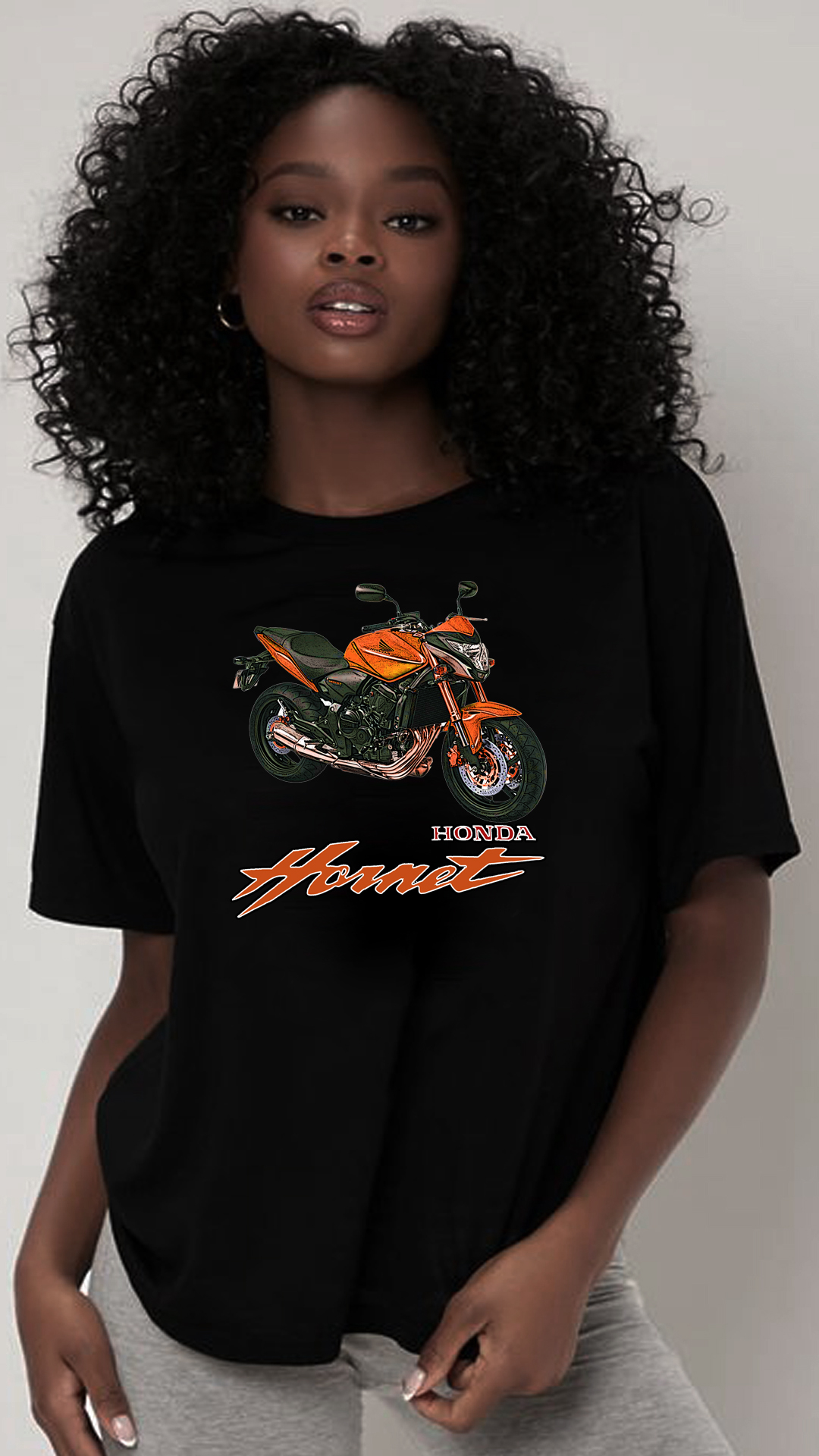 Nome do produto: CAMISETA FEMININA HONDA HORNET