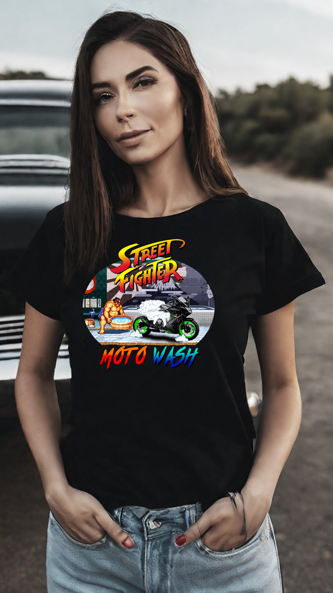 Nome do produto: CAMISETA FEMININA YAMAHA XJ6F STREET FIGHTER