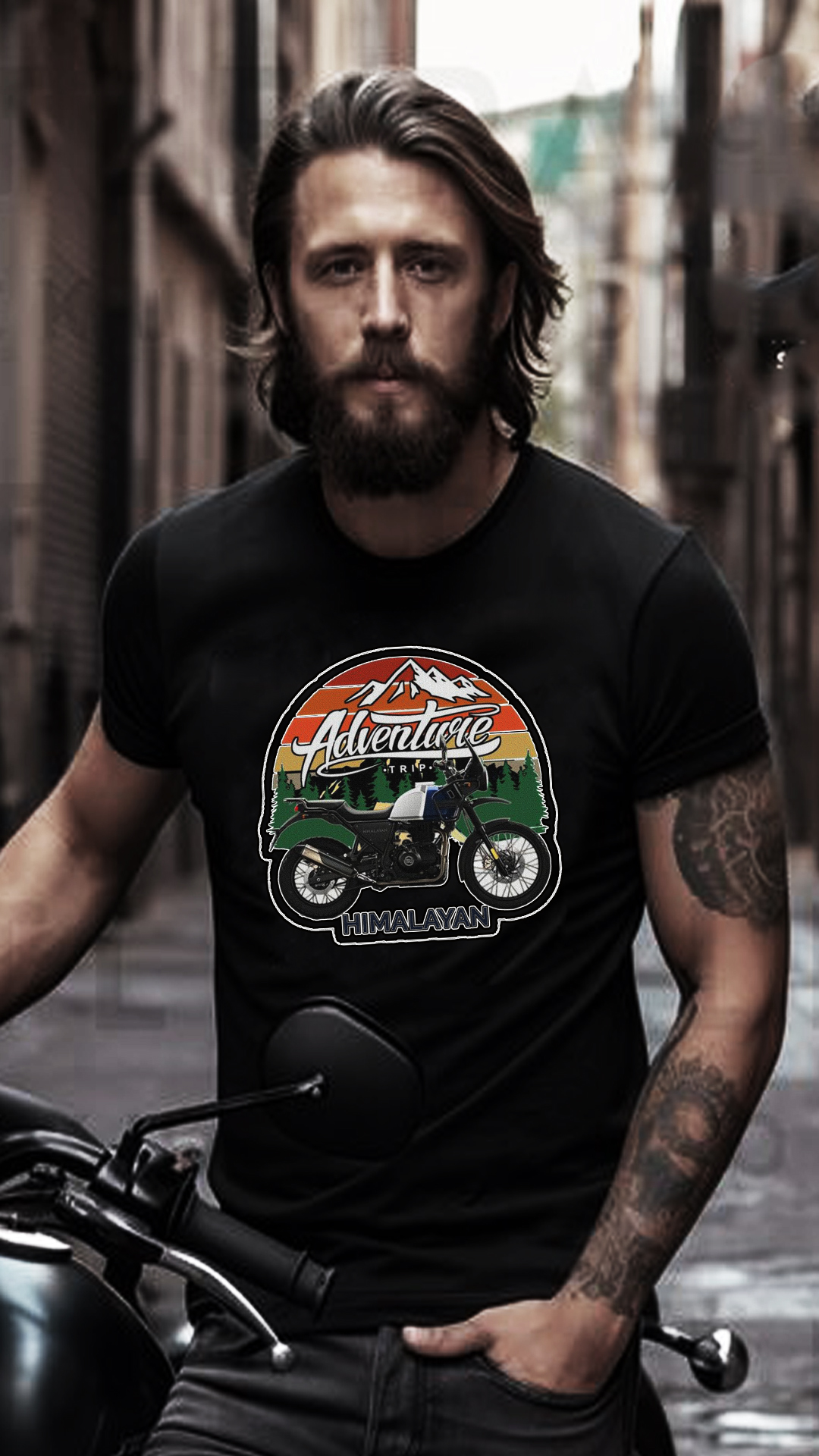 Nome do produto: CAMISETA ROYAL ENFIELD AVENTURA HIMALAYAN